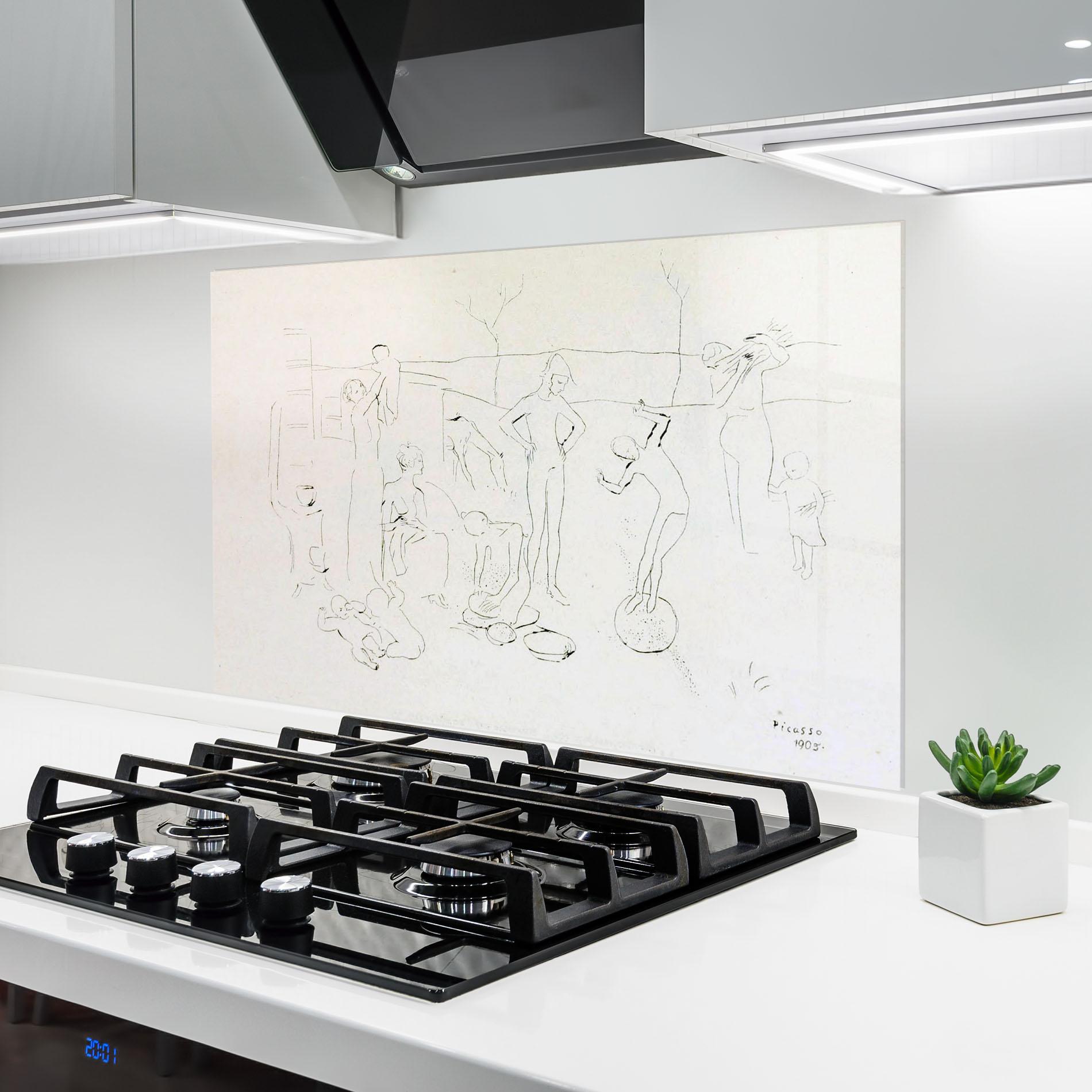 Panou Sticla Bucatarie The Acrobats mockup 6