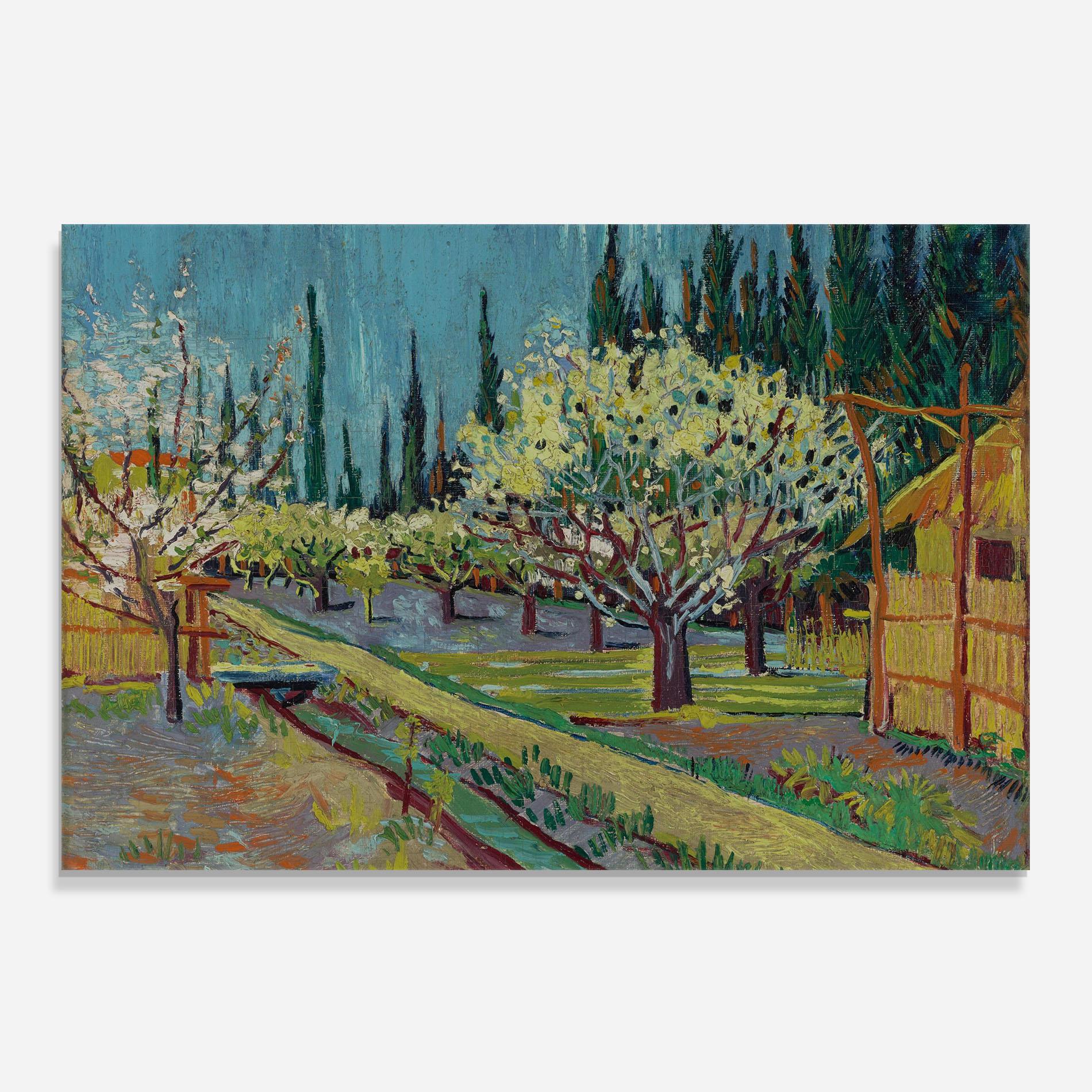 Panou Sticla Bucatarie Orchard Bordered Cypresse mockup 0