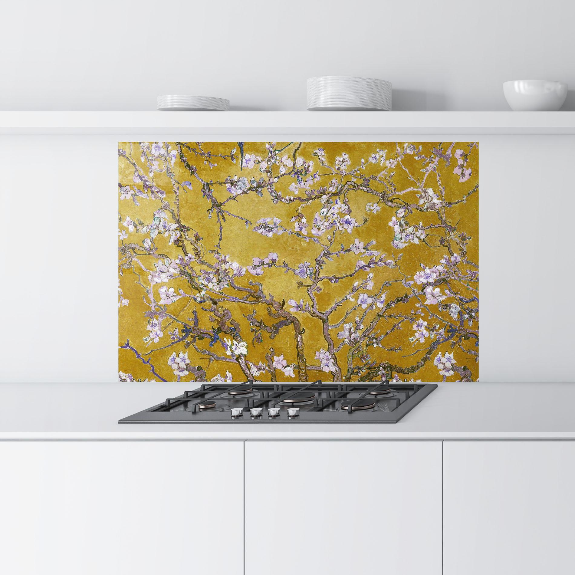 Panou Sticla Bucatarie Almond Blossom mockup 9
