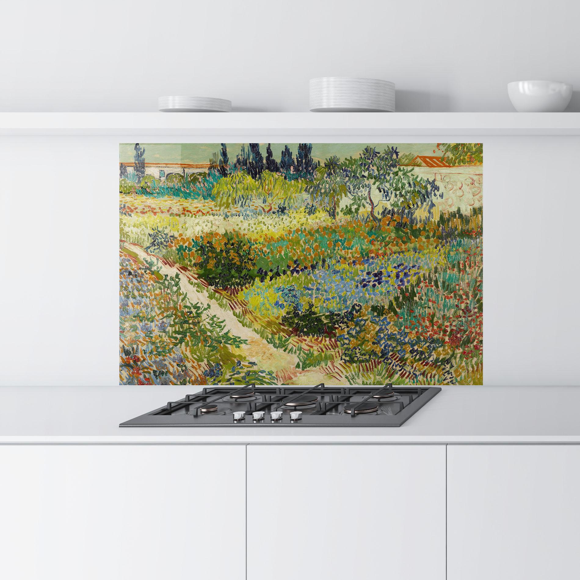 Panou Sticla Bucatarie Garden At Arles mockup 9