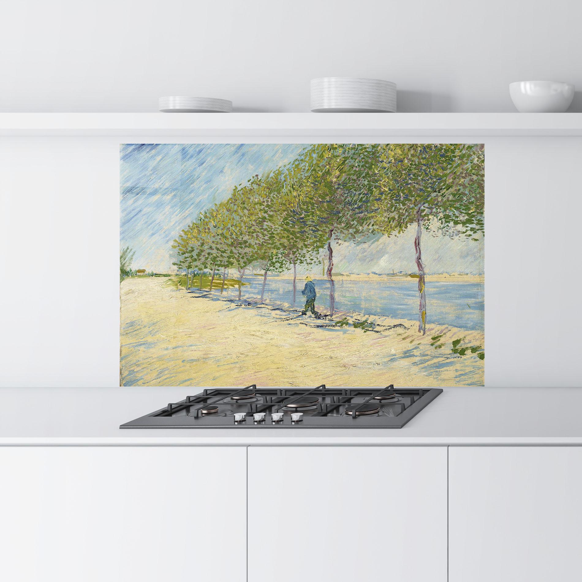 Panou Sticla Bucatarie Langs De Seine mockup 9