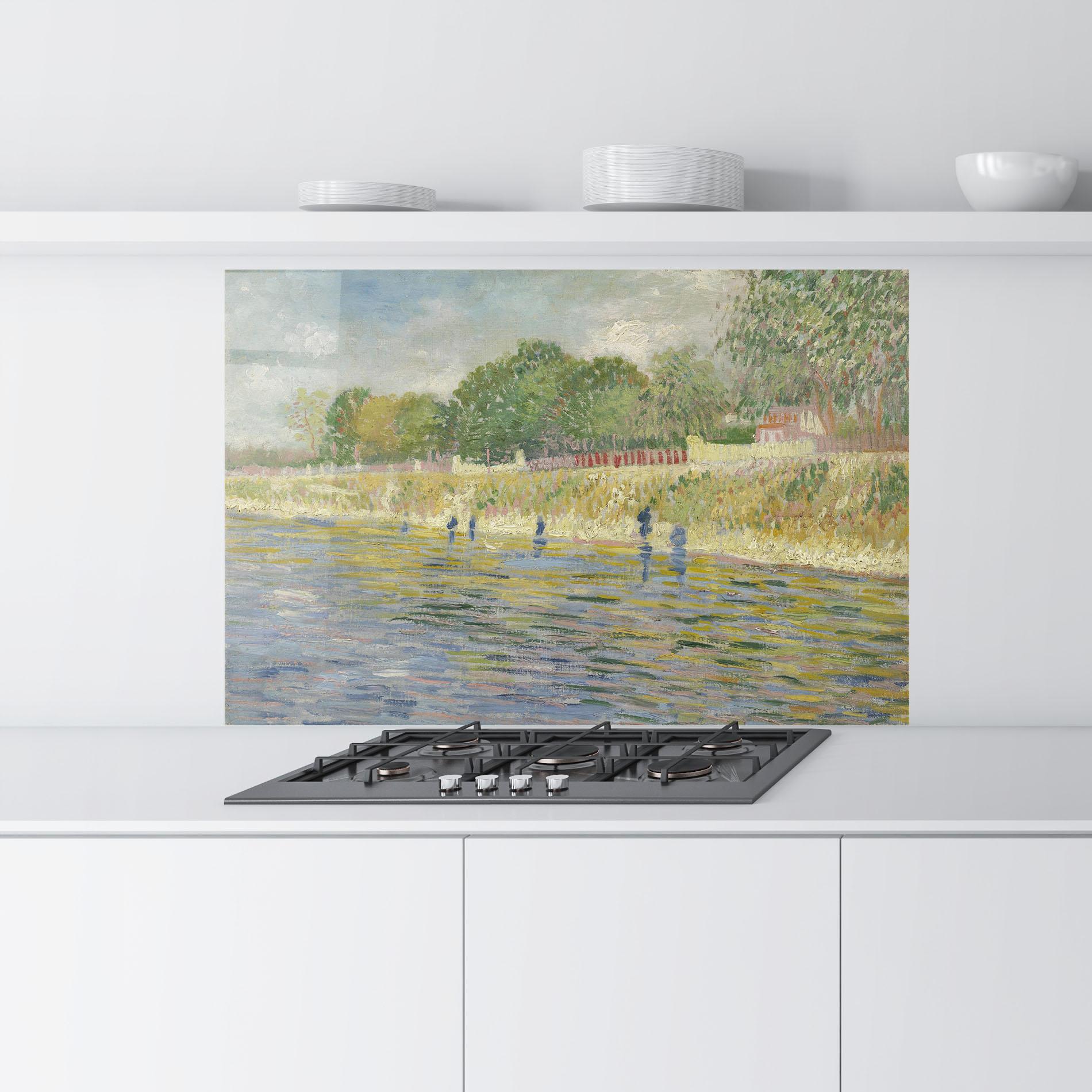 Panou Sticla Bucatarie Oever Van De Seine mockup 9