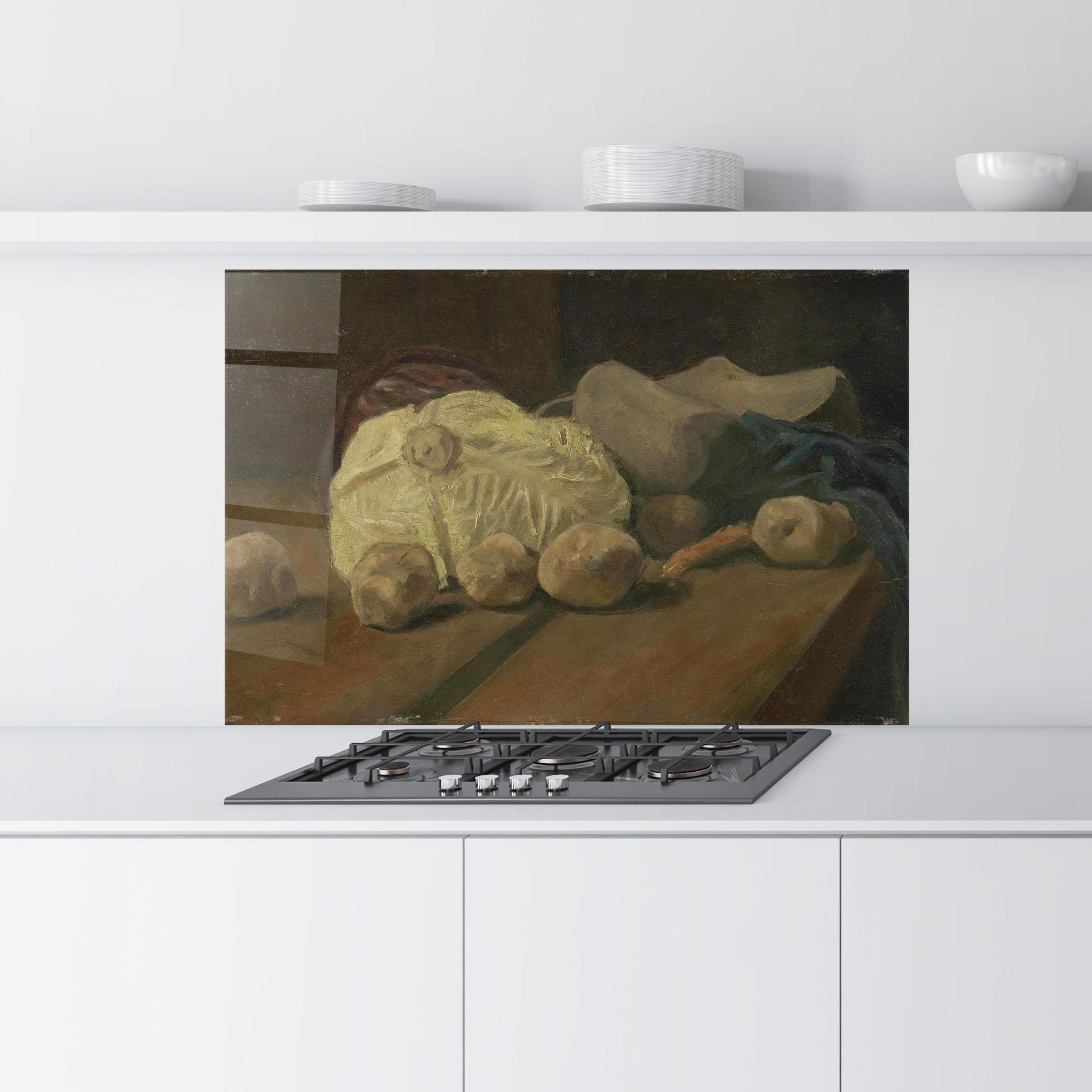 Panou Sticla Bucatarie Stilleven Met Kool mockup 9