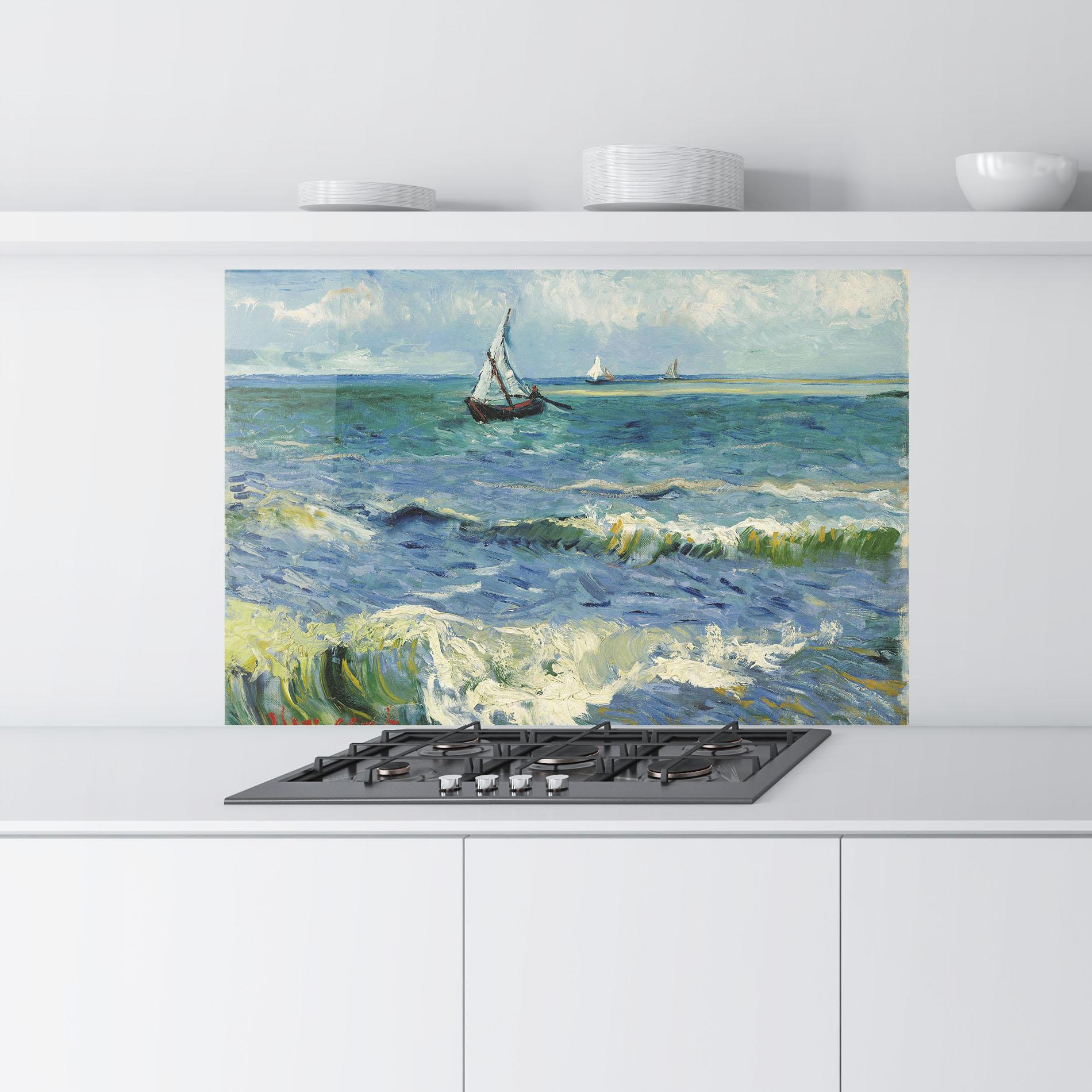 Panou Sticla Bucatarie Zeegezicht Saintes Maries mockup 9