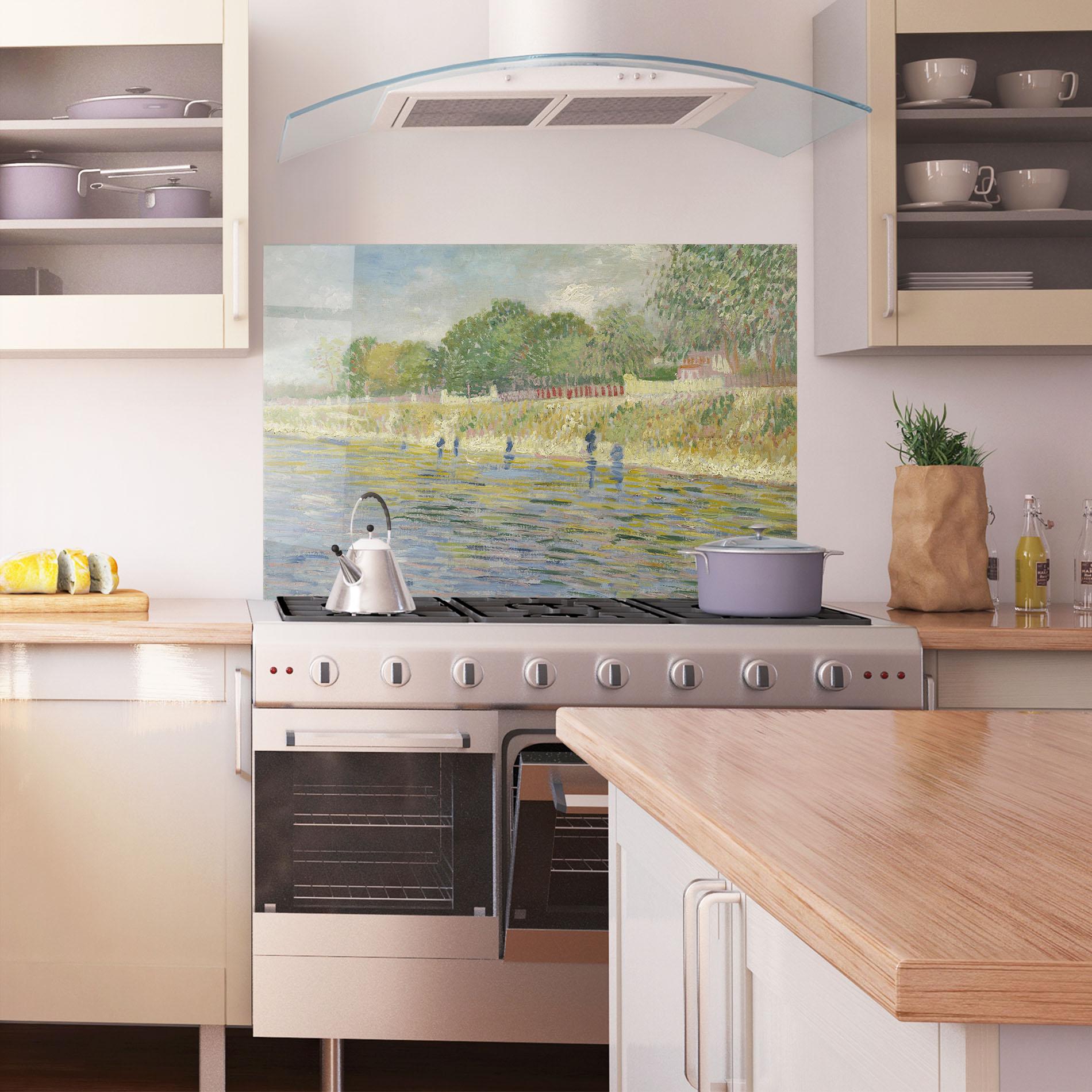 Panou Sticla Bucatarie Oever Van De Seine mockup 1