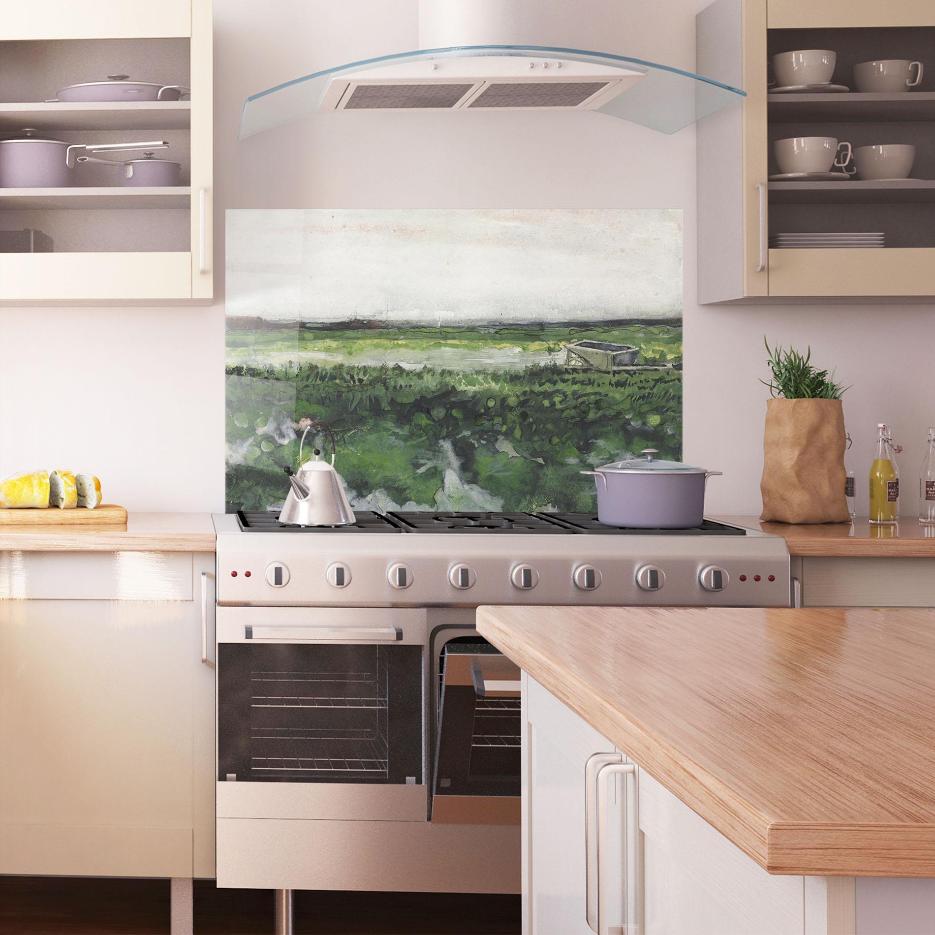 Panou Sticla Bucatarie Wheelbarrow mockup 1