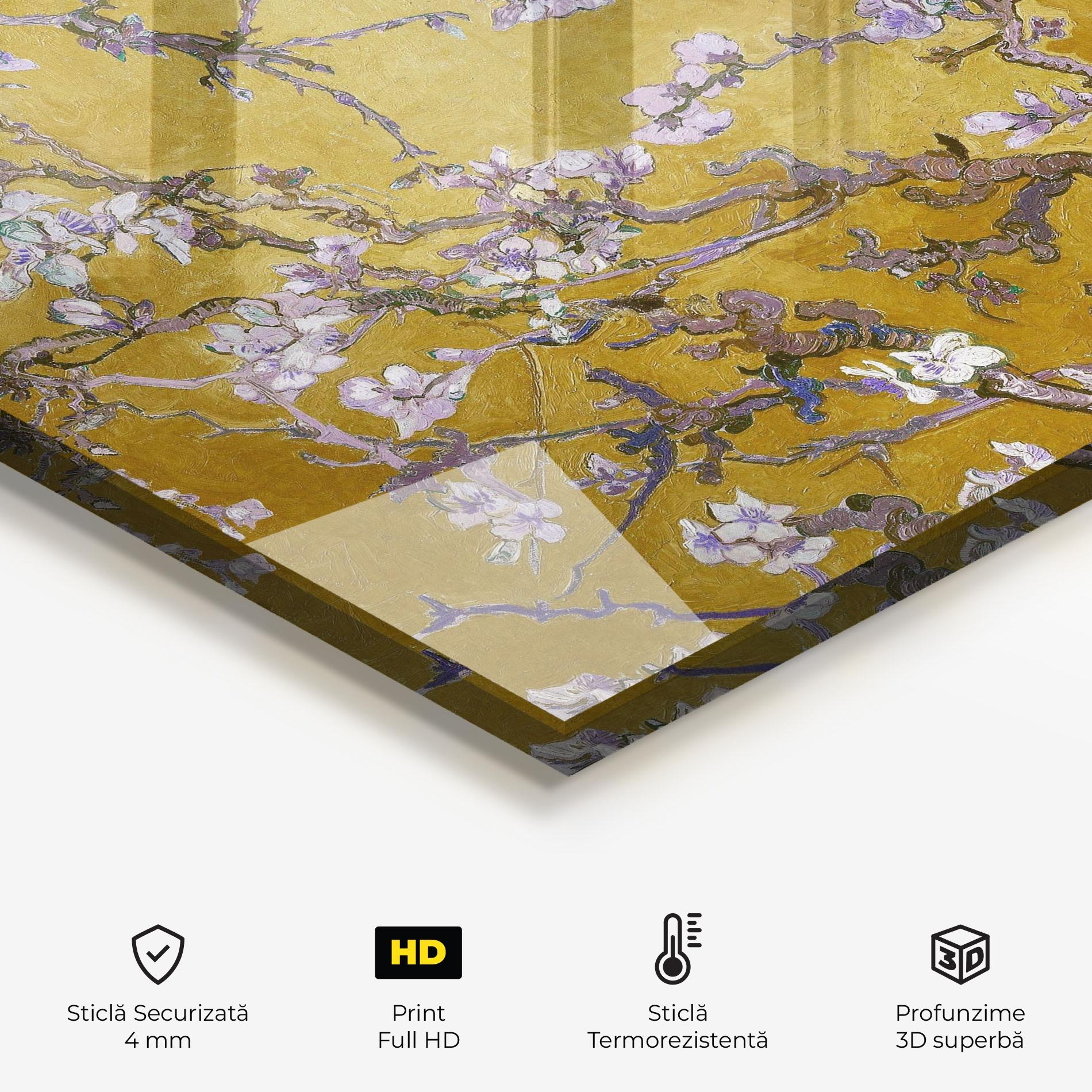 Panou Sticla Bucatarie Almond Blossom mockup 2