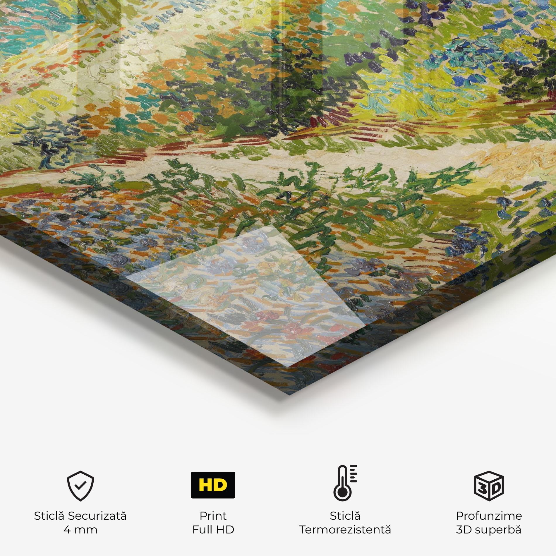 Panou Sticla Bucatarie Garden At Arles mockup 2