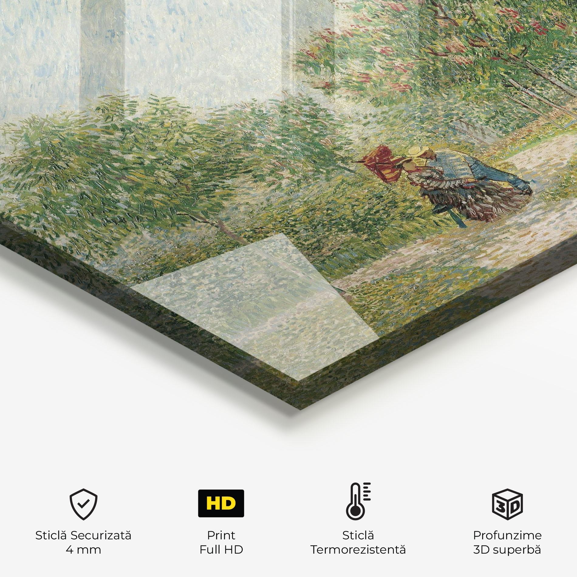 Panou Sticla Bucatarie Montmartre Met Geliefden mockup 2