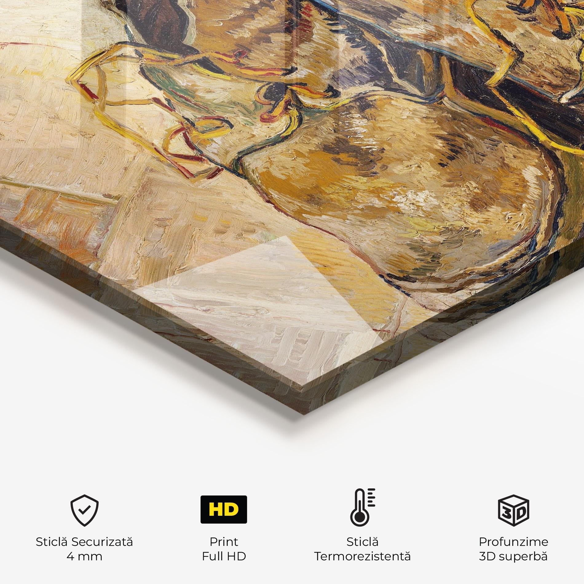 Panou Sticla Bucatarie Shoes Van Gogh mockup 2