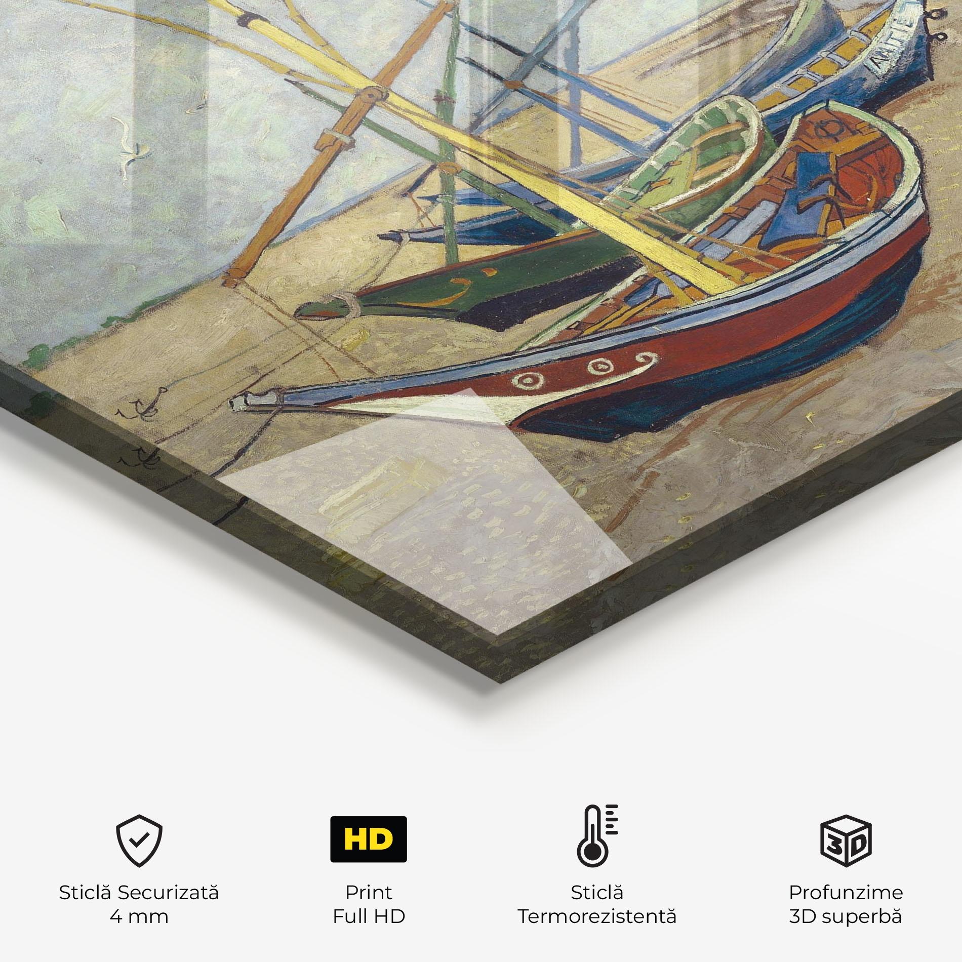 Panou Sticla Bucatarie Vissersboten Les Saintes Maries mockup 2