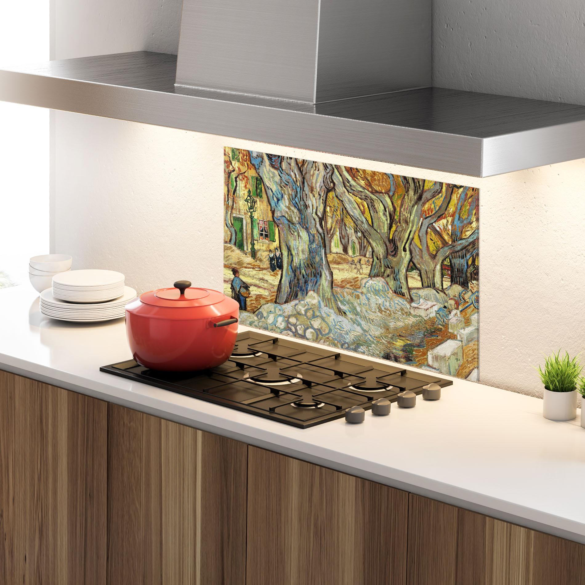 Panou Sticla Bucatarie The Large Plane Trees mockup 4