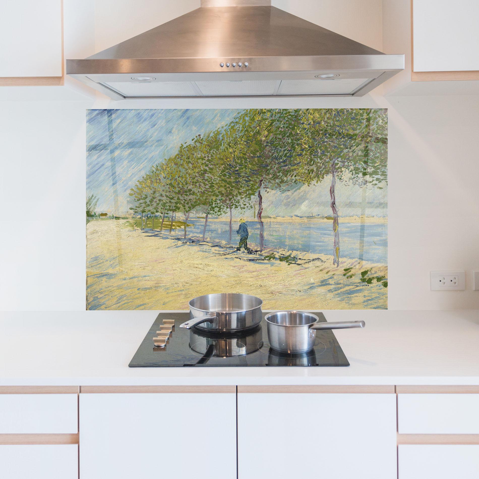 Panou Sticla Bucatarie Langs De Seine mockup 5