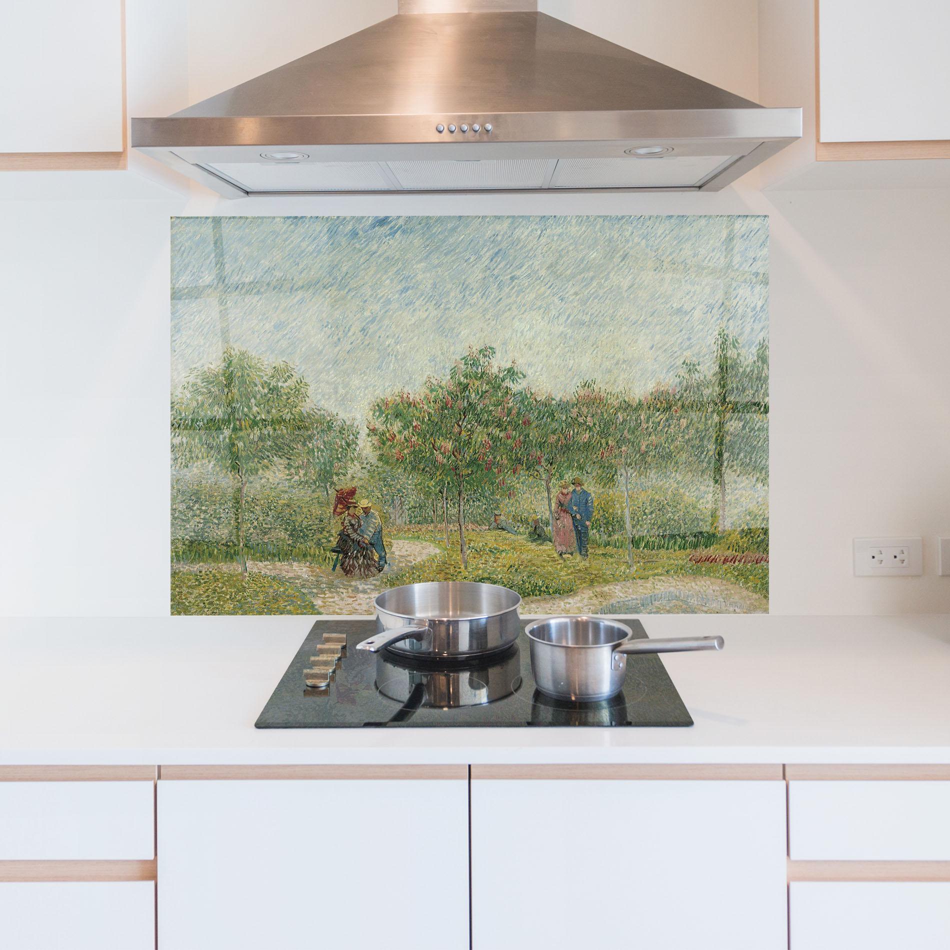 Panou Sticla Bucatarie Montmartre Met Geliefden mockup 5