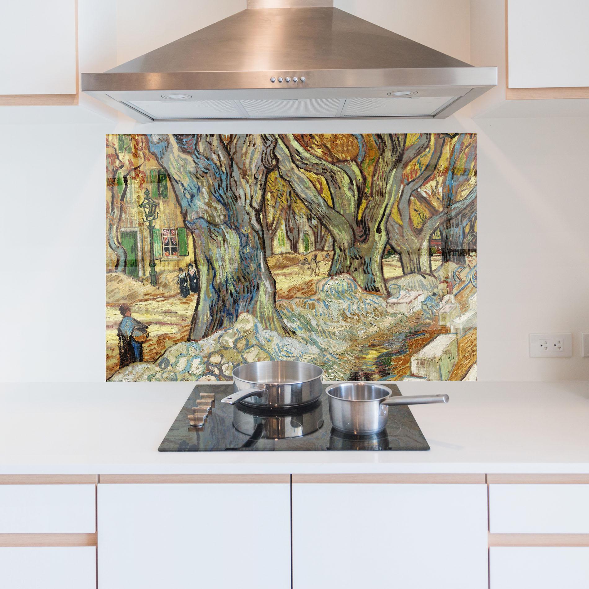 Panou Sticla Bucatarie The Large Plane Trees mockup 5