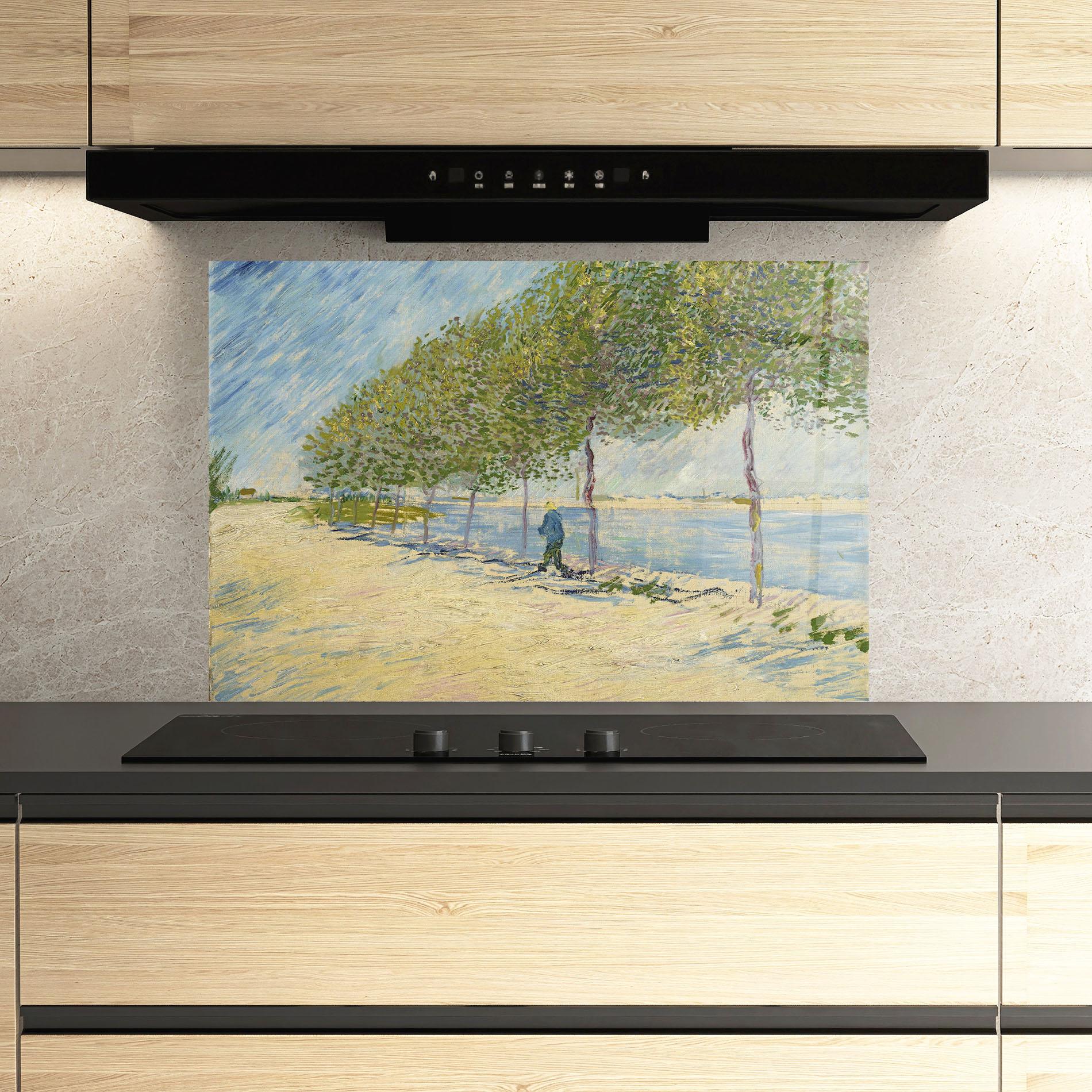 Panou Sticla Bucatarie Langs De Seine mockup 3