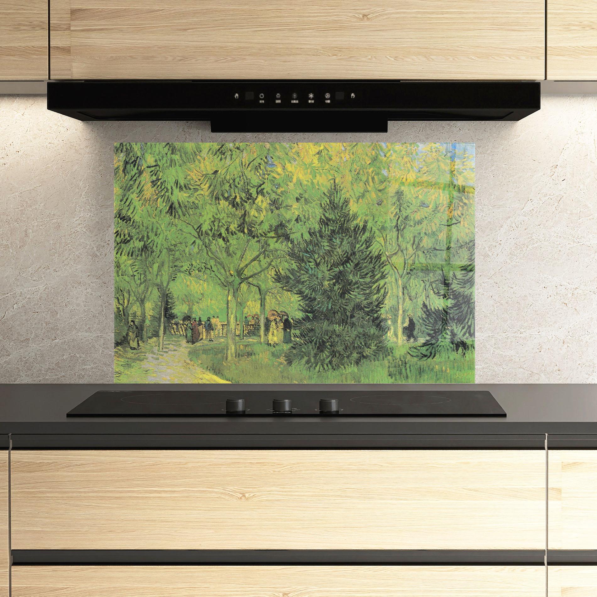 Panou Sticla Bucatarie Park Of Arles mockup 3