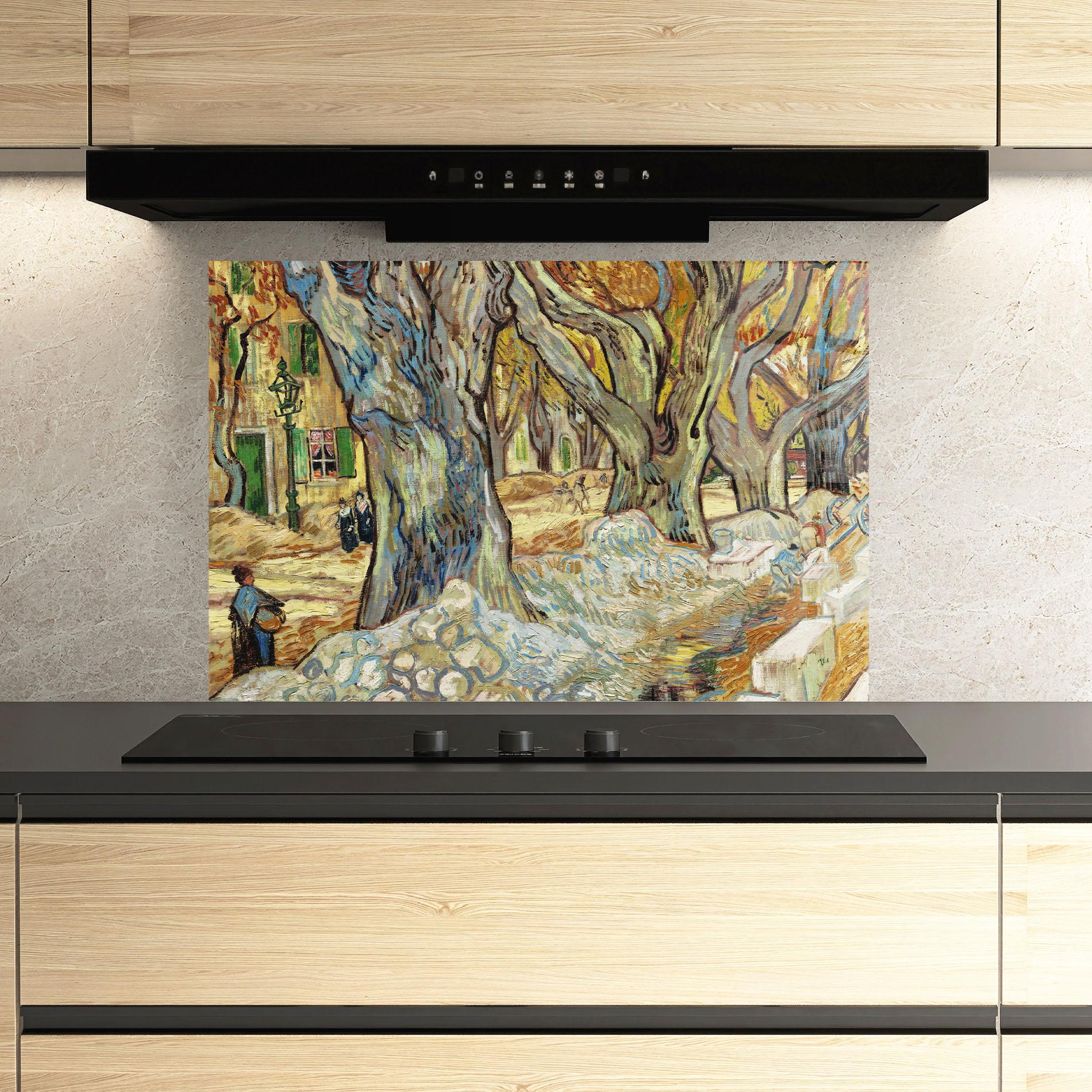 Panou Sticla Bucatarie The Large Plane Trees mockup 3