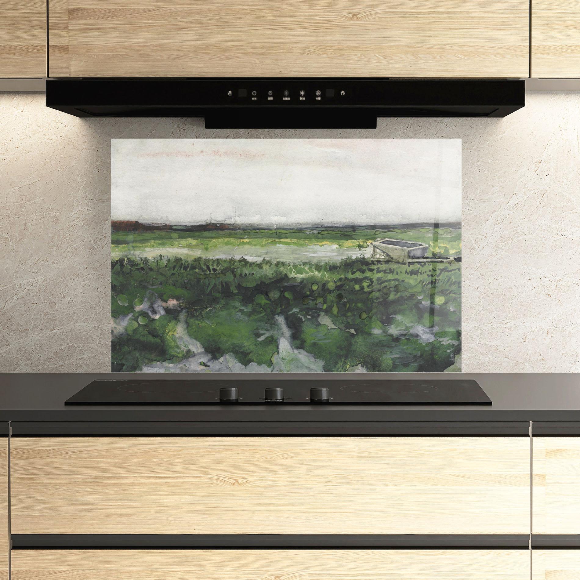 Panou Sticla Bucatarie Wheelbarrow mockup 3