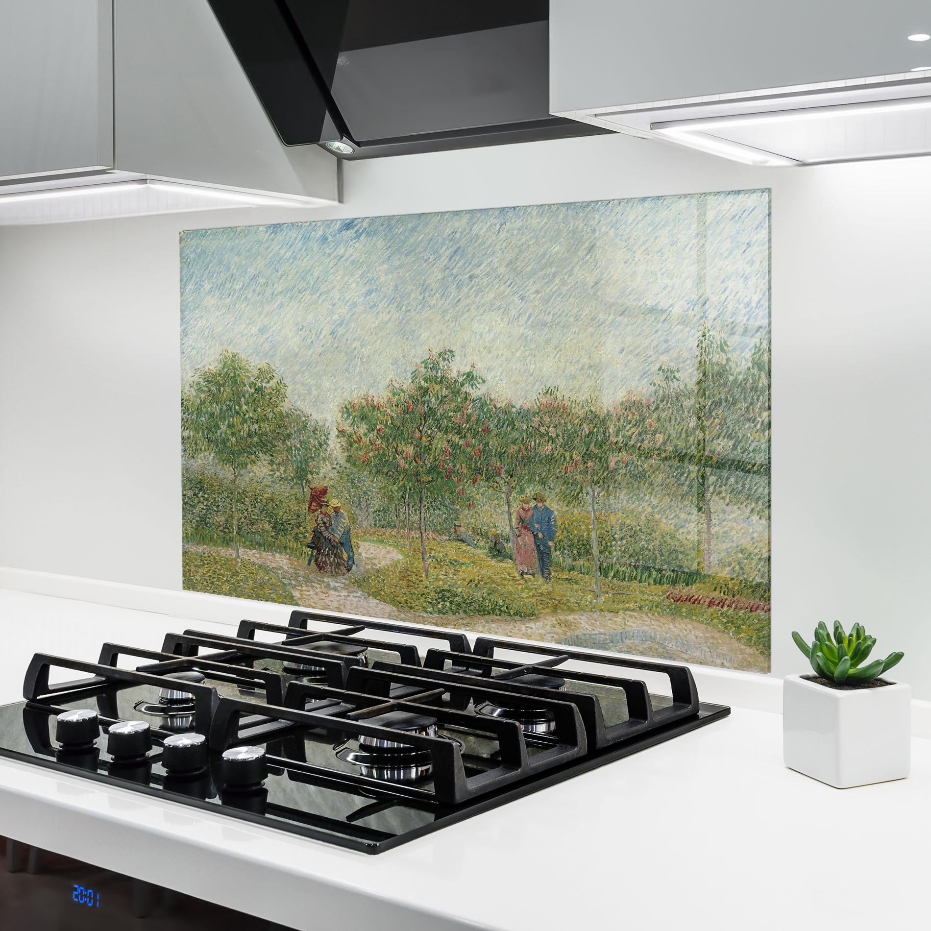 Panou Sticla Bucatarie Montmartre Met Geliefden mockup 6