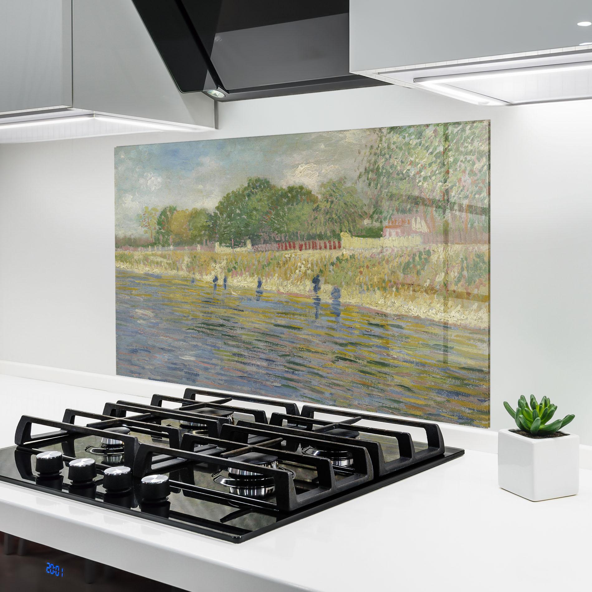 Panou Sticla Bucatarie Oever Van De Seine mockup 6