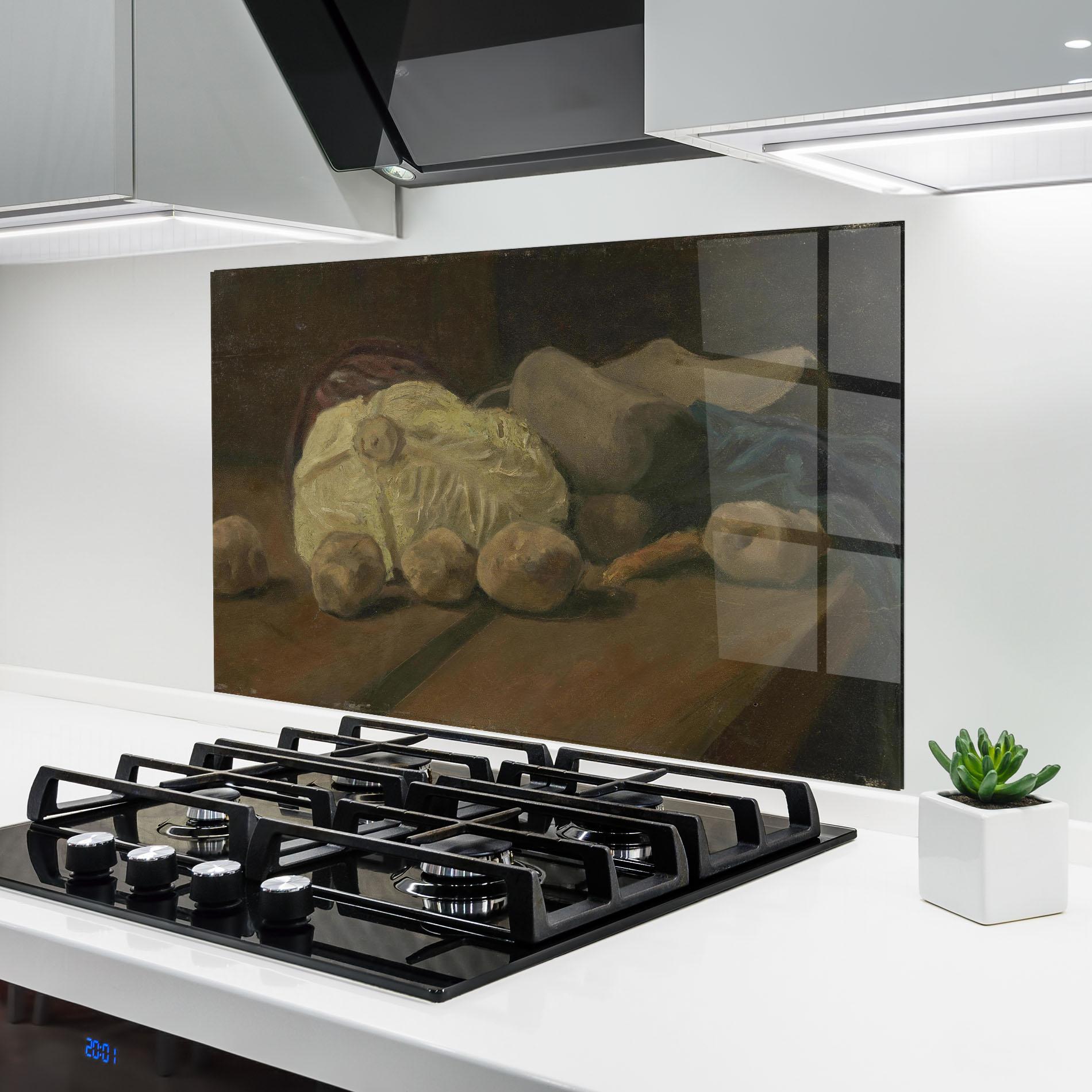 Panou Sticla Bucatarie Stilleven Met Kool mockup 6