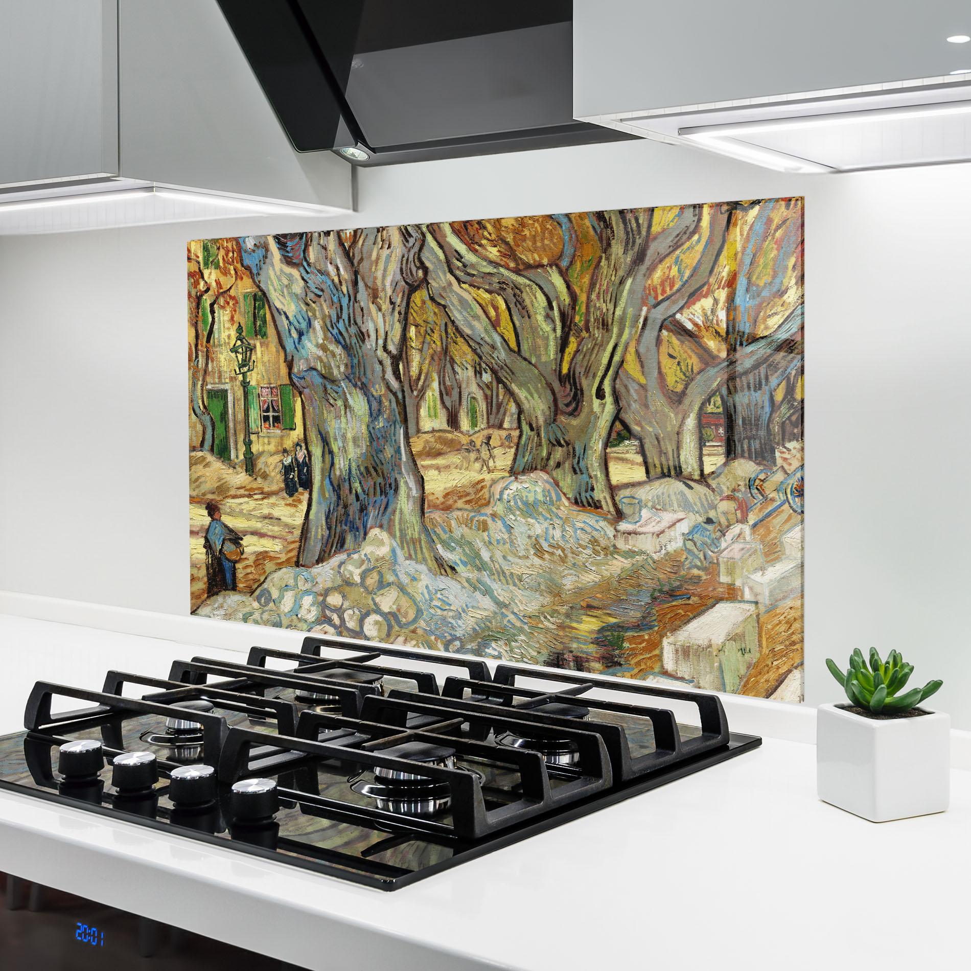 Panou Sticla Bucatarie The Large Plane Trees mockup 6