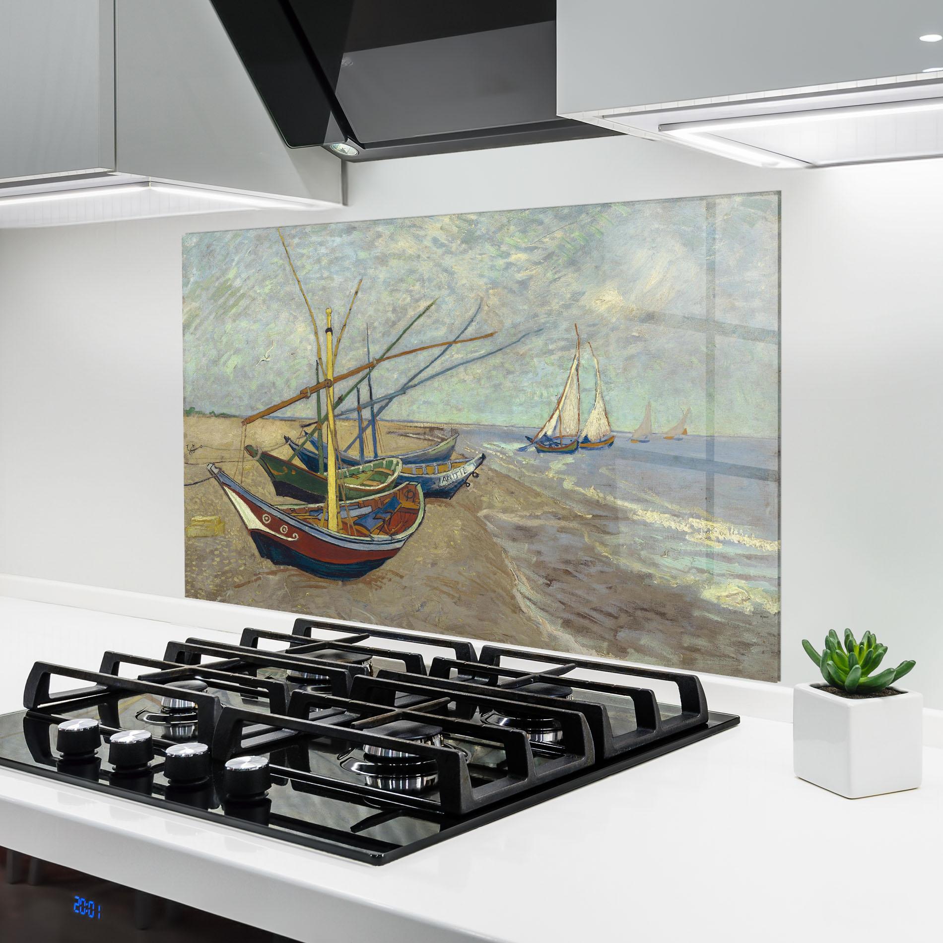 Panou Sticla Bucatarie Vissersboten Les Saintes Maries mockup 6