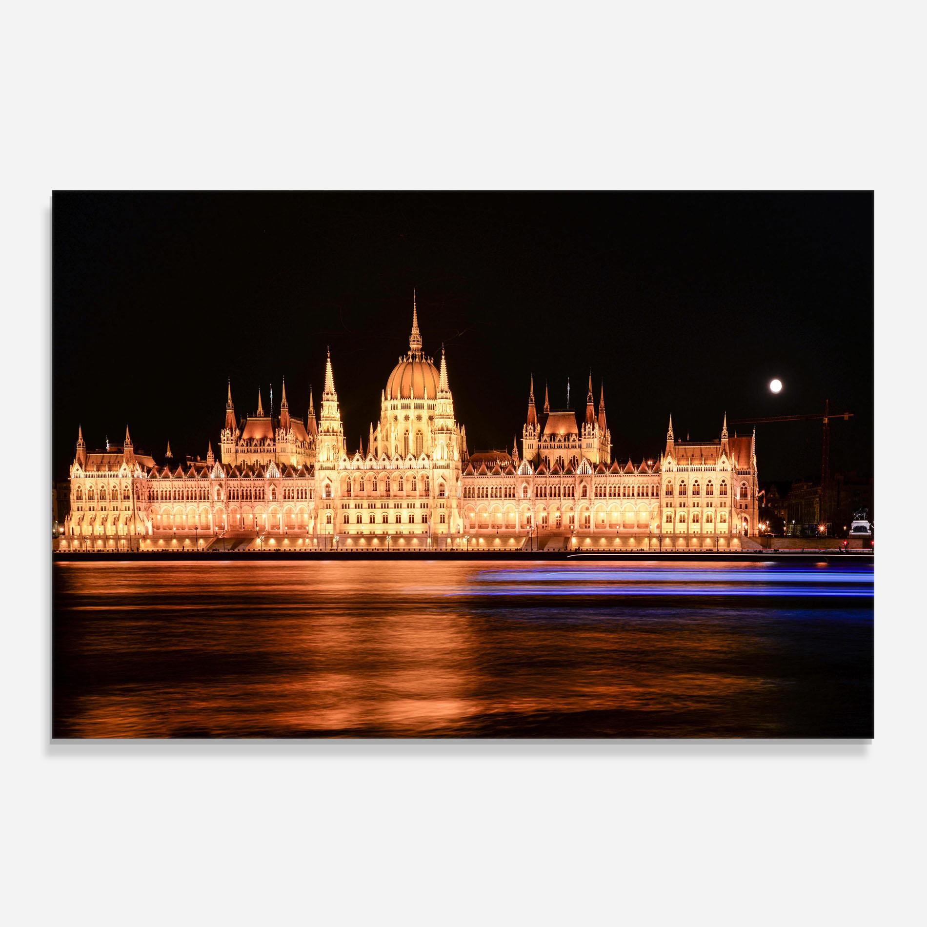 Panou Sticla Bucatarie Night Reflection mockup 0