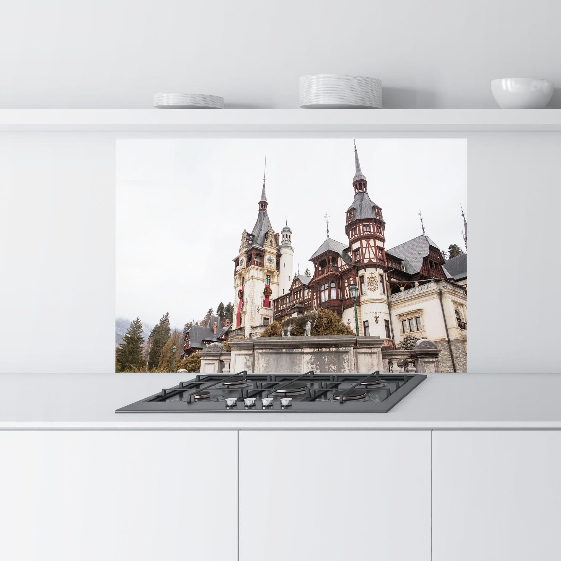 Panou Sticla Bucatarie Medieval Castle Sinaia mockup 9