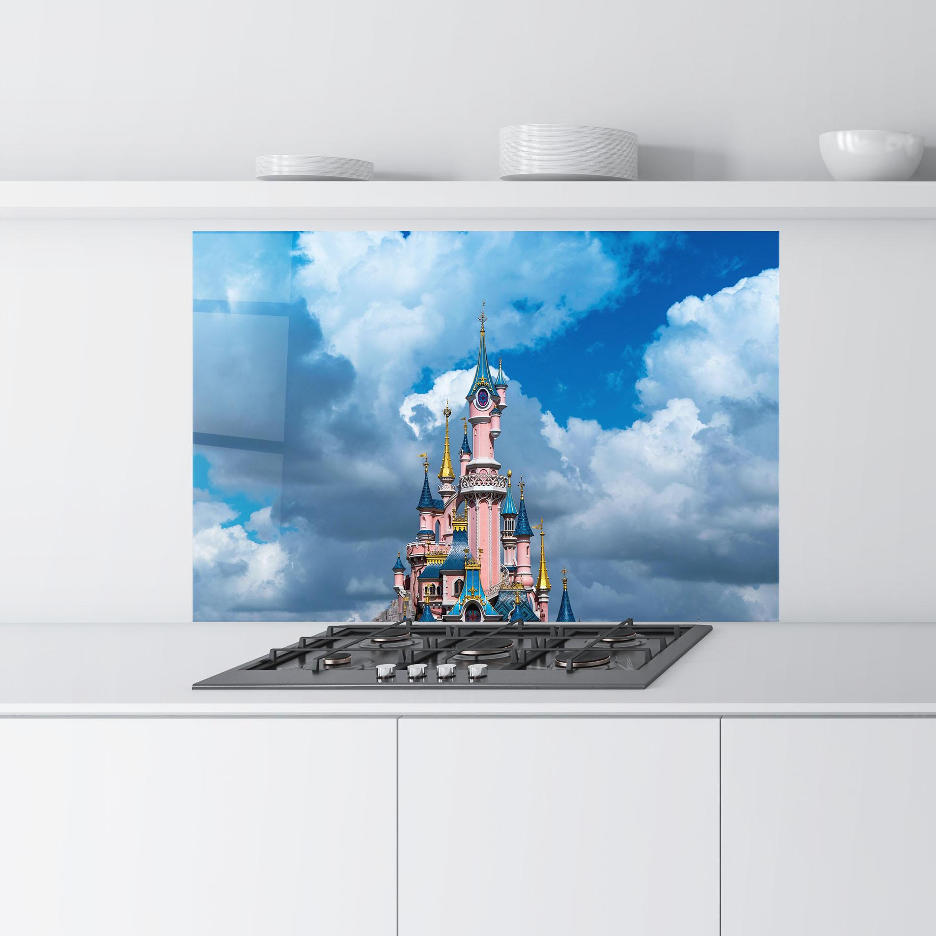 Panou Sticla Bucatarie Paris Castle mockup 9