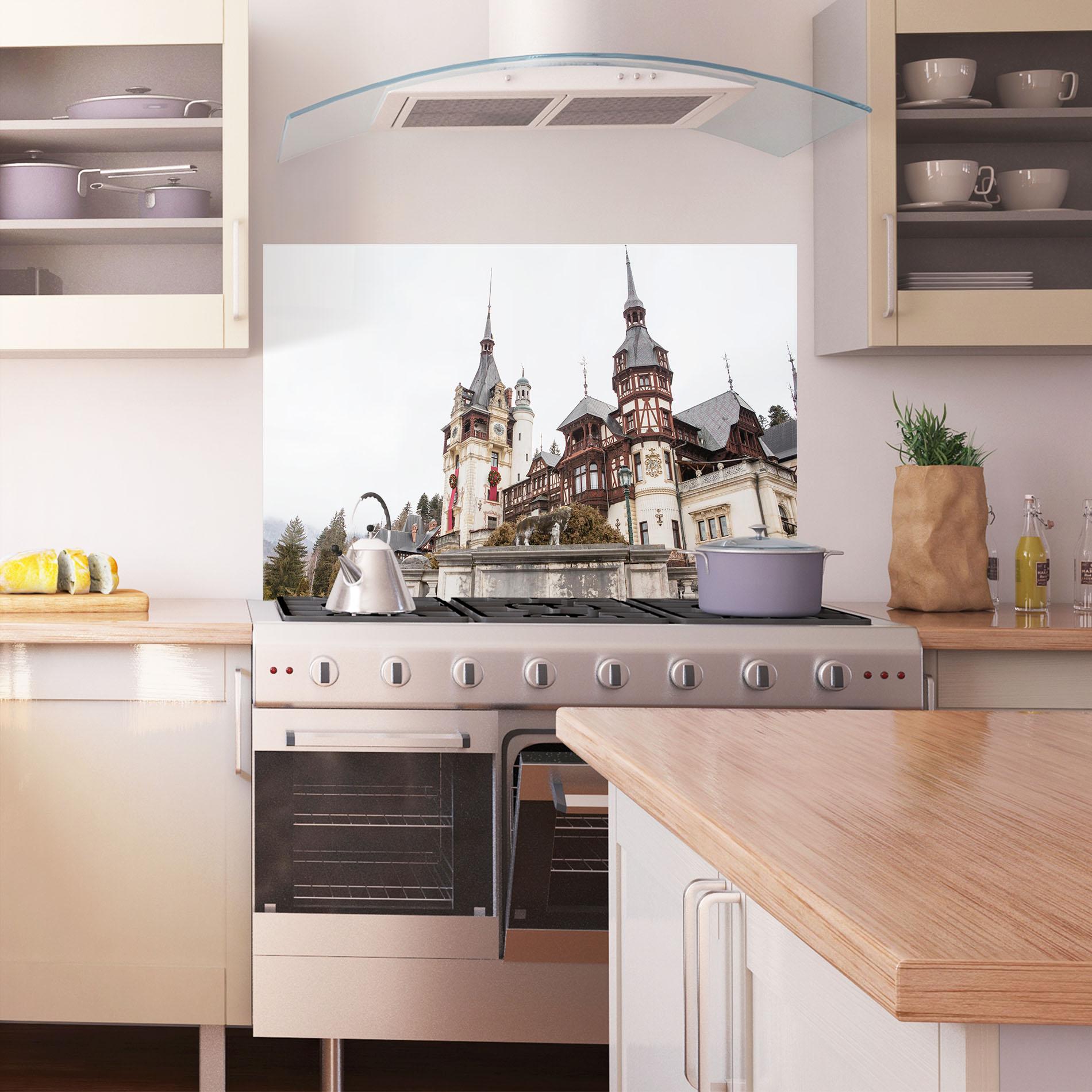 Panou Sticla Bucatarie Medieval Castle Sinaia mockup 1