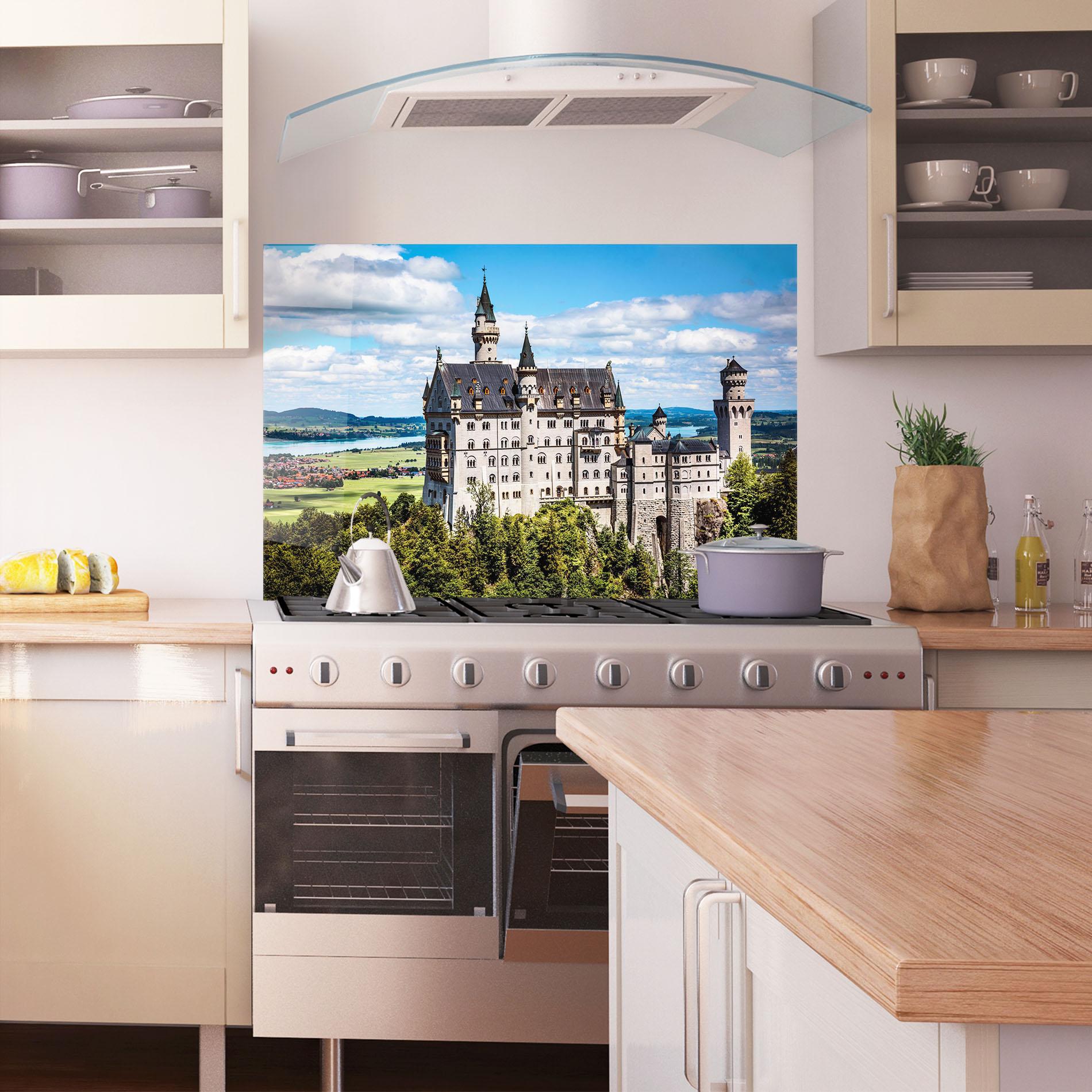 Panou Sticla Bucatarie Neuschwanstein Germany mockup 1