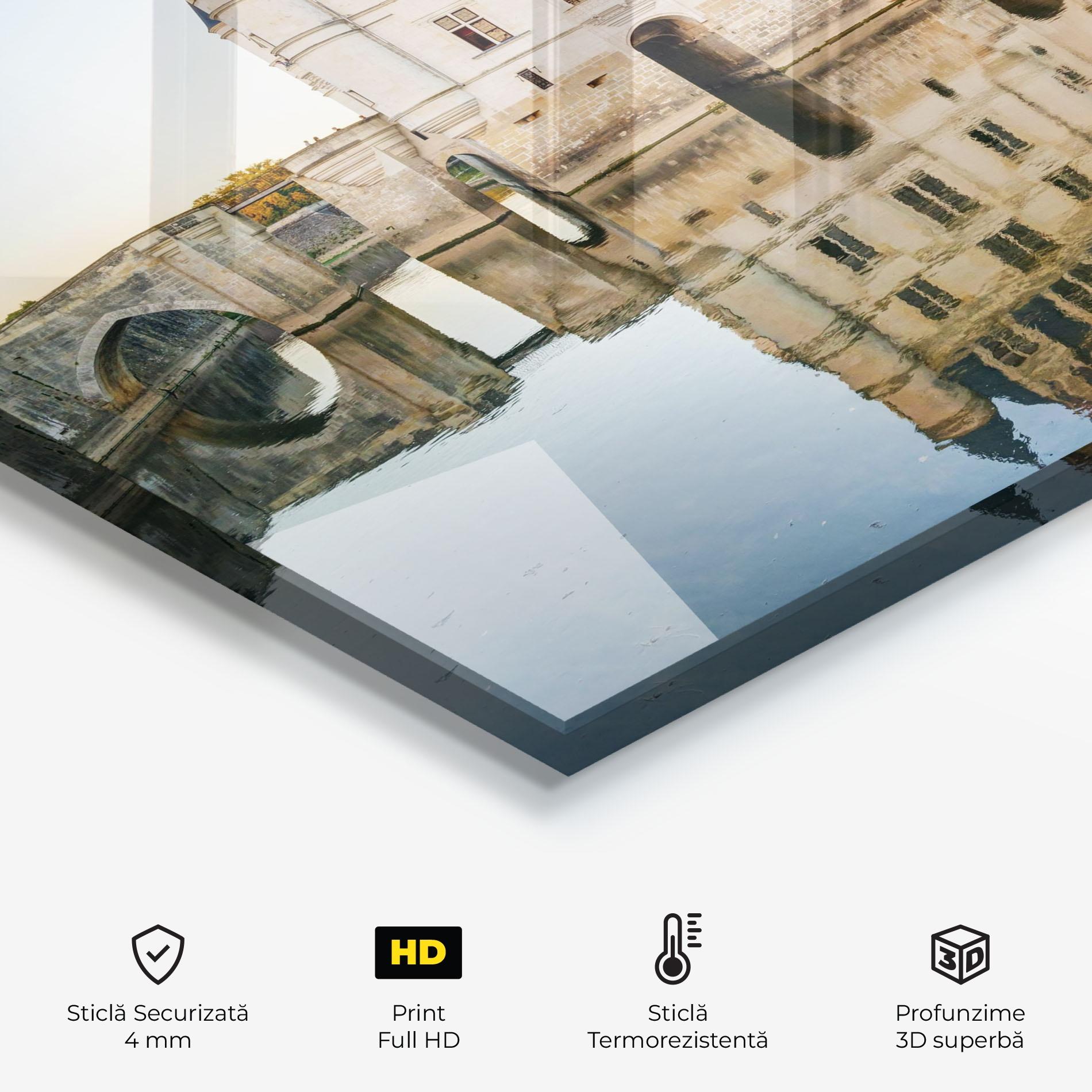 Panou Sticla Bucatarie Chateau Chenonceau Castle mockup 2