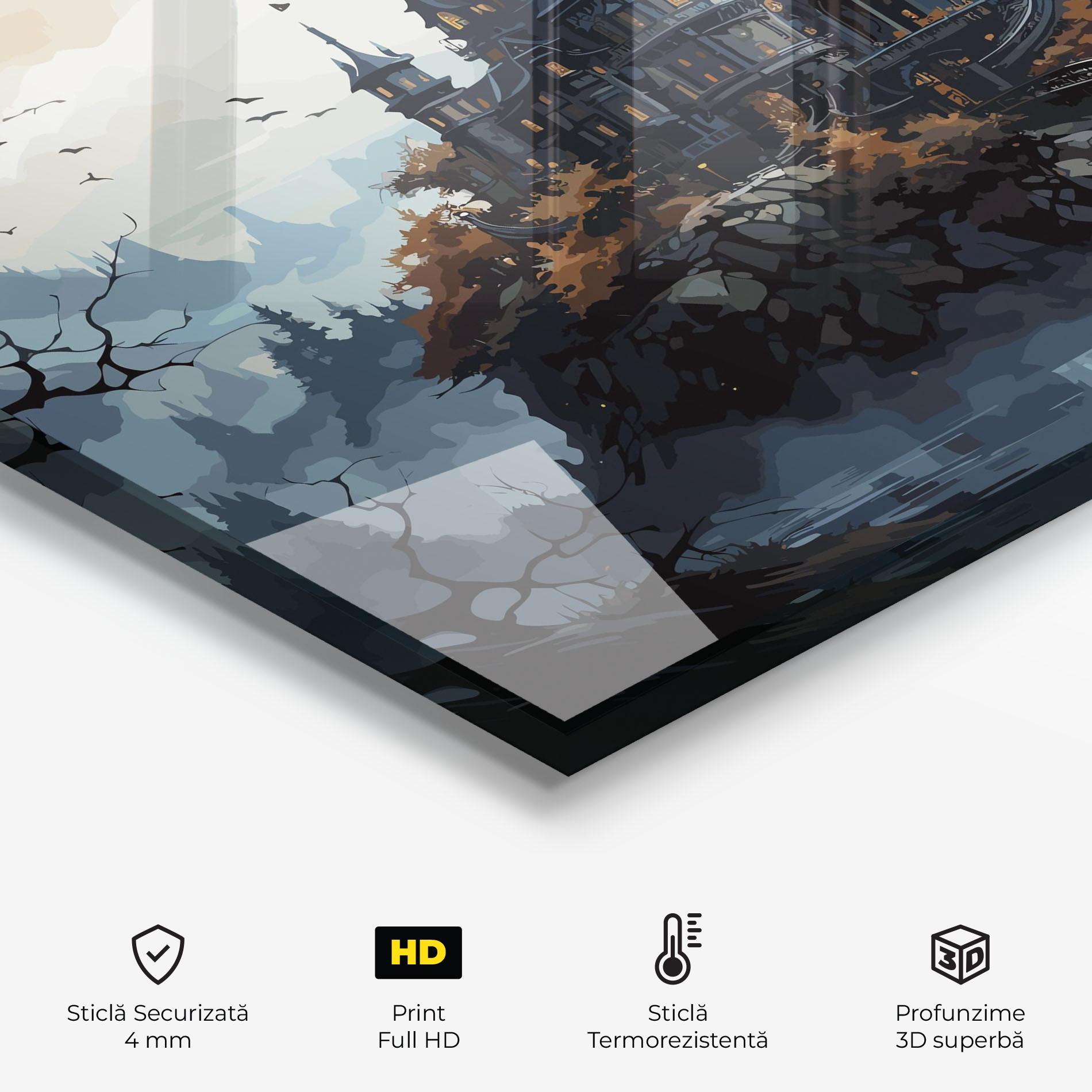 Panou Sticla Bucatarie Grey Big Castle mockup 2