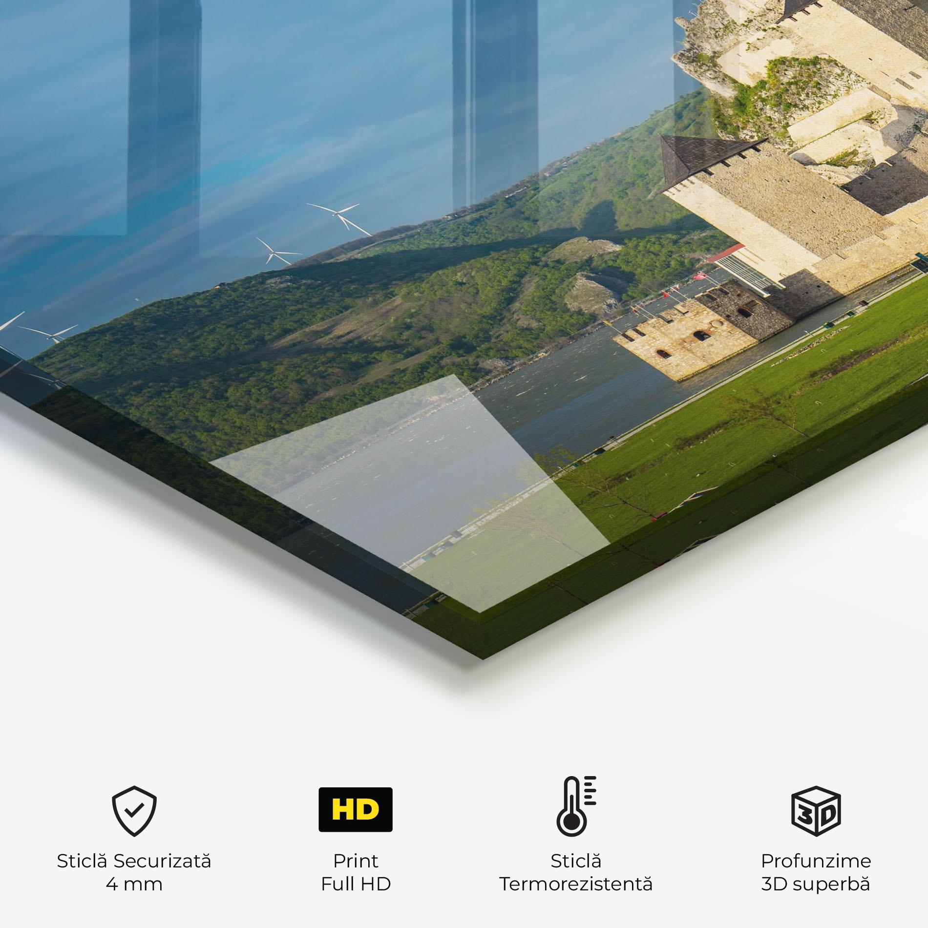 Panou Sticla Bucatarie Medieval Golubac Serbia mockup 2