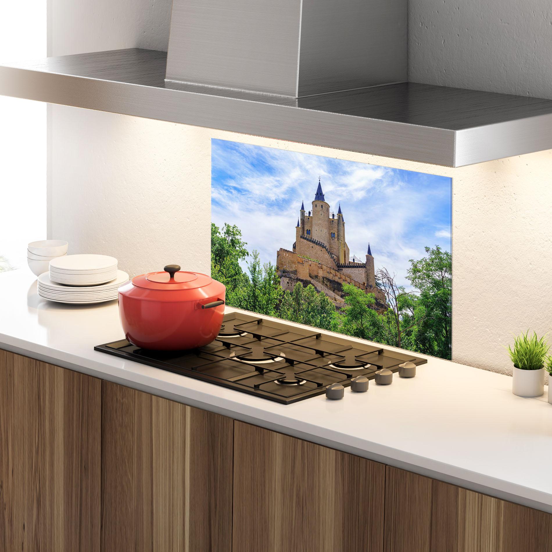 Panou Sticla Bucatarie Castle Alcazar mockup 4