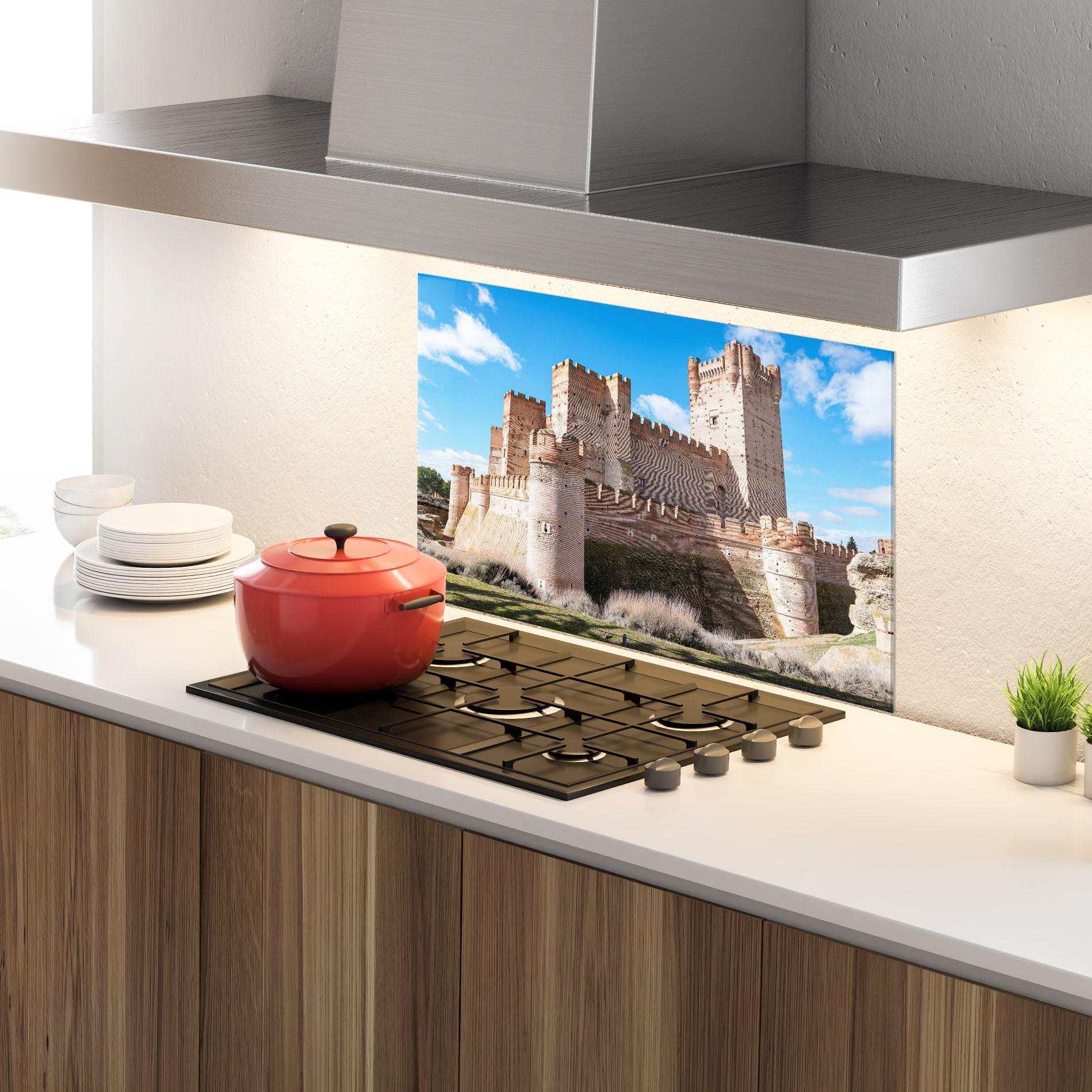Panou Sticla Bucatarie Castle La Mota mockup 4
