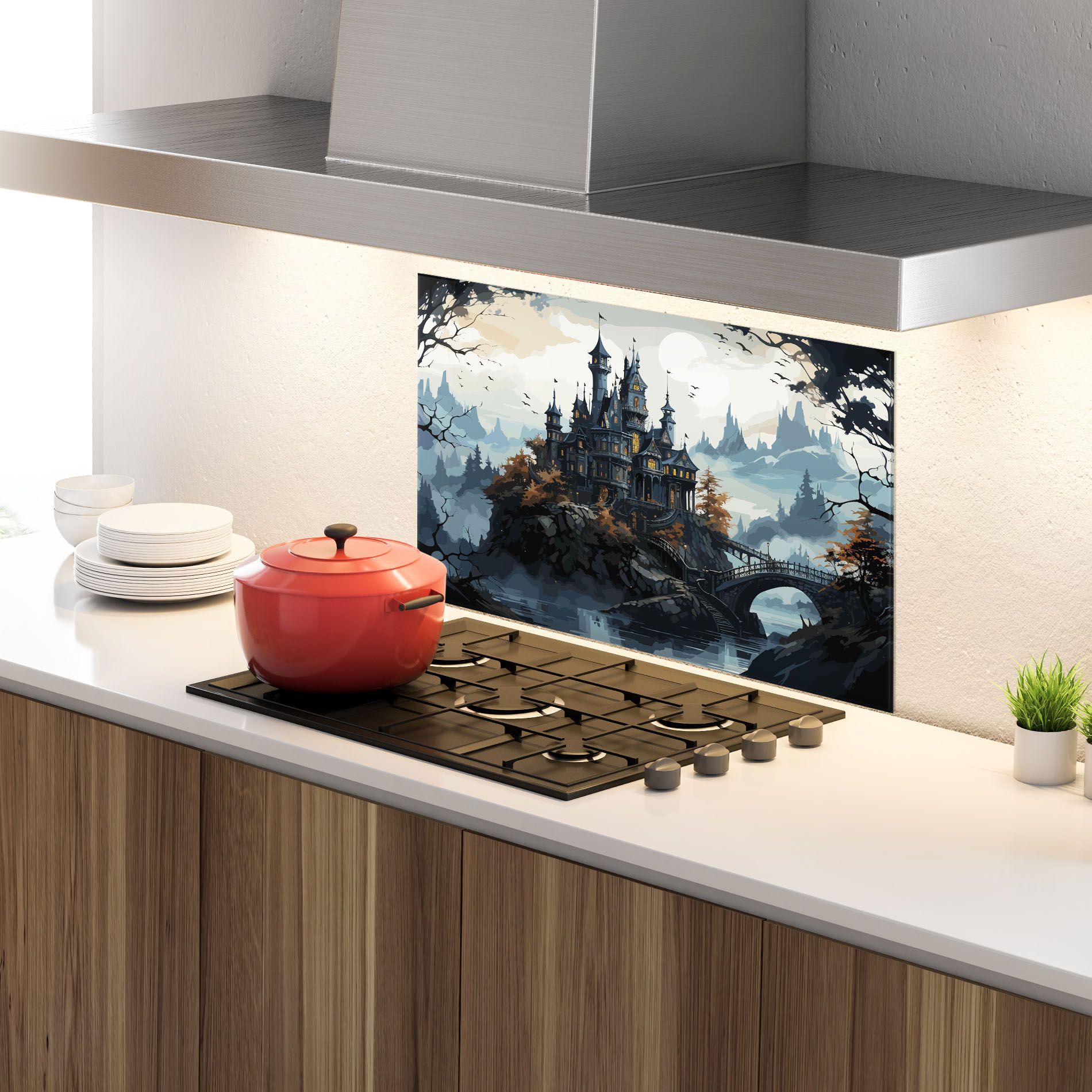 Grey Big Castle mockup 4