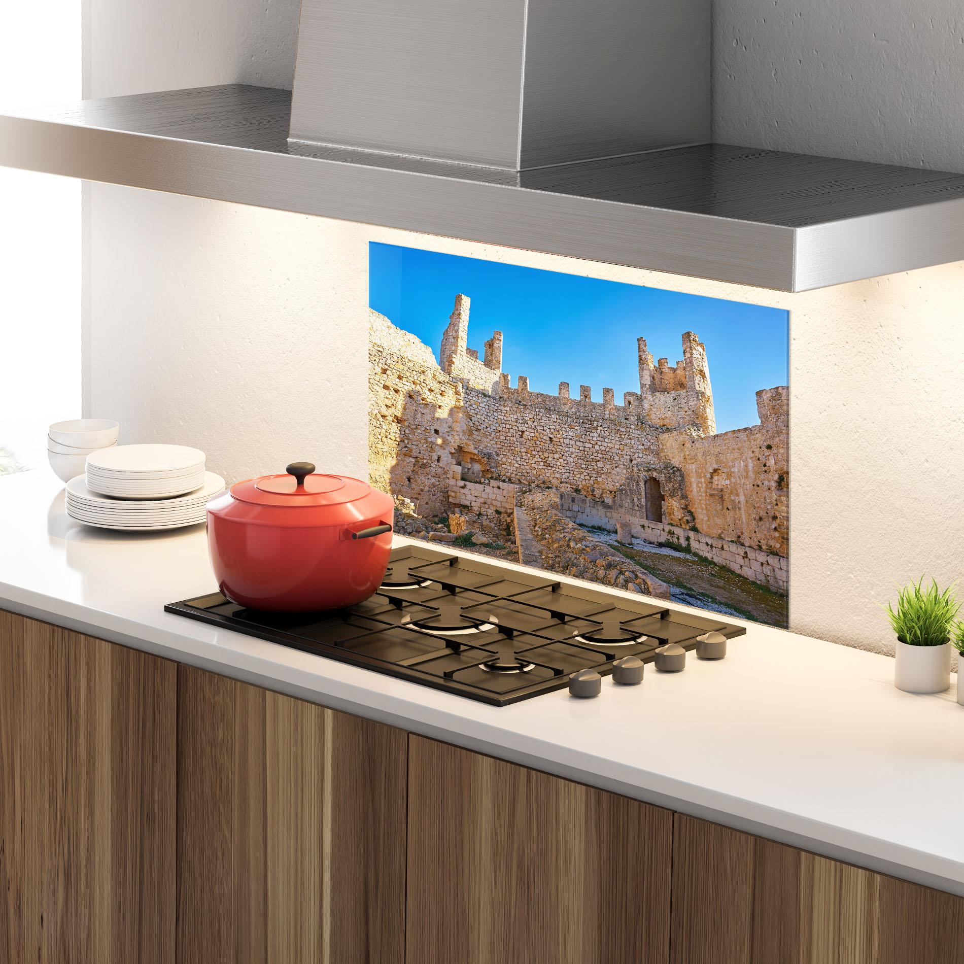 Panou Sticla Bucatarie Xivert Castle Alcala mockup 4