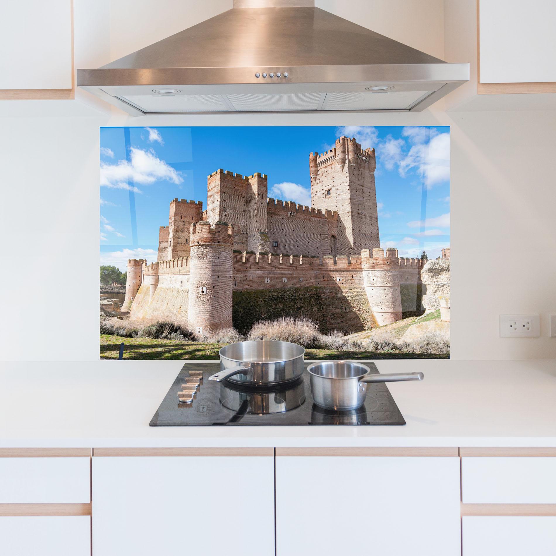 Panou Sticla Bucatarie Castle La Mota mockup 5