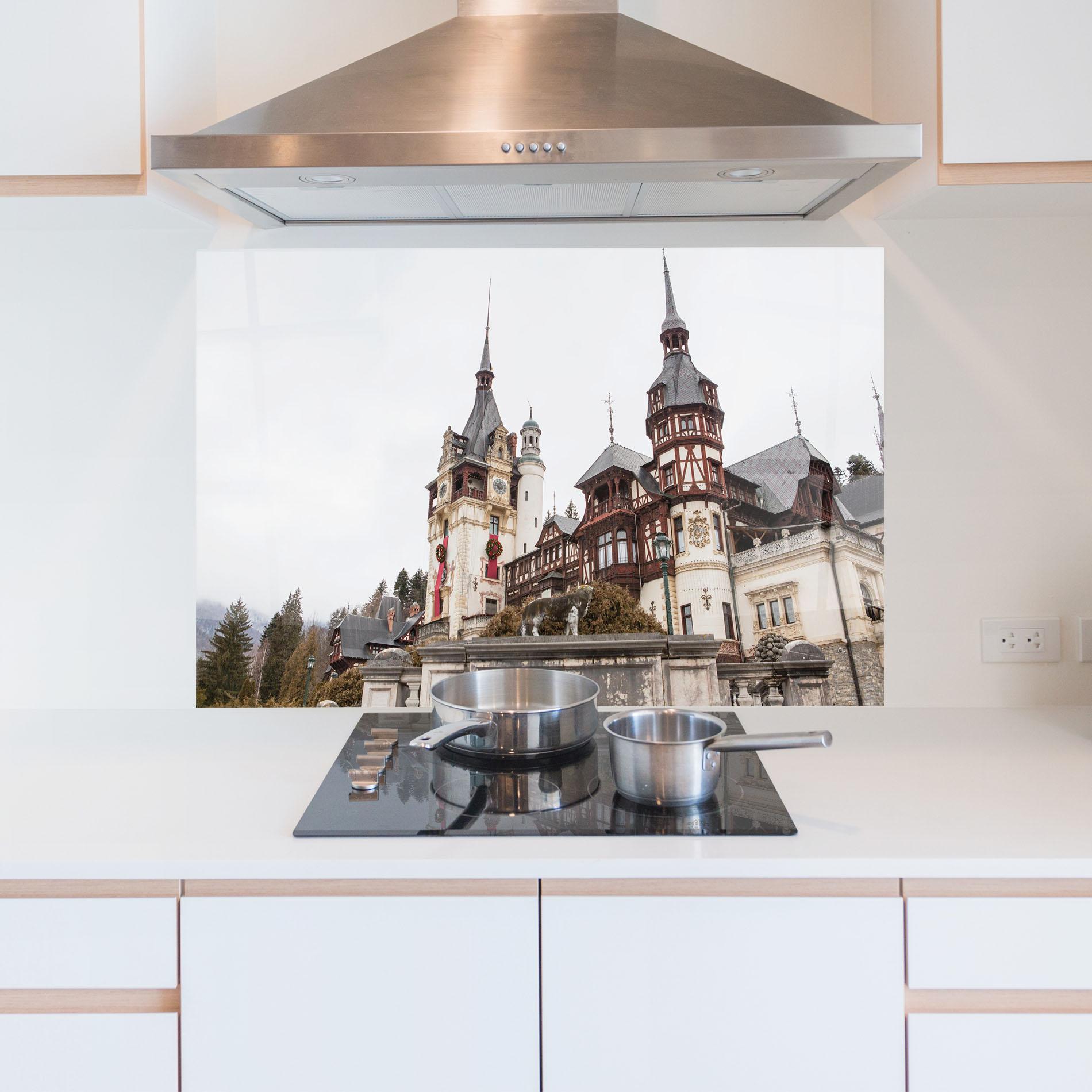 Panou Sticla Bucatarie Medieval Castle Sinaia mockup 5