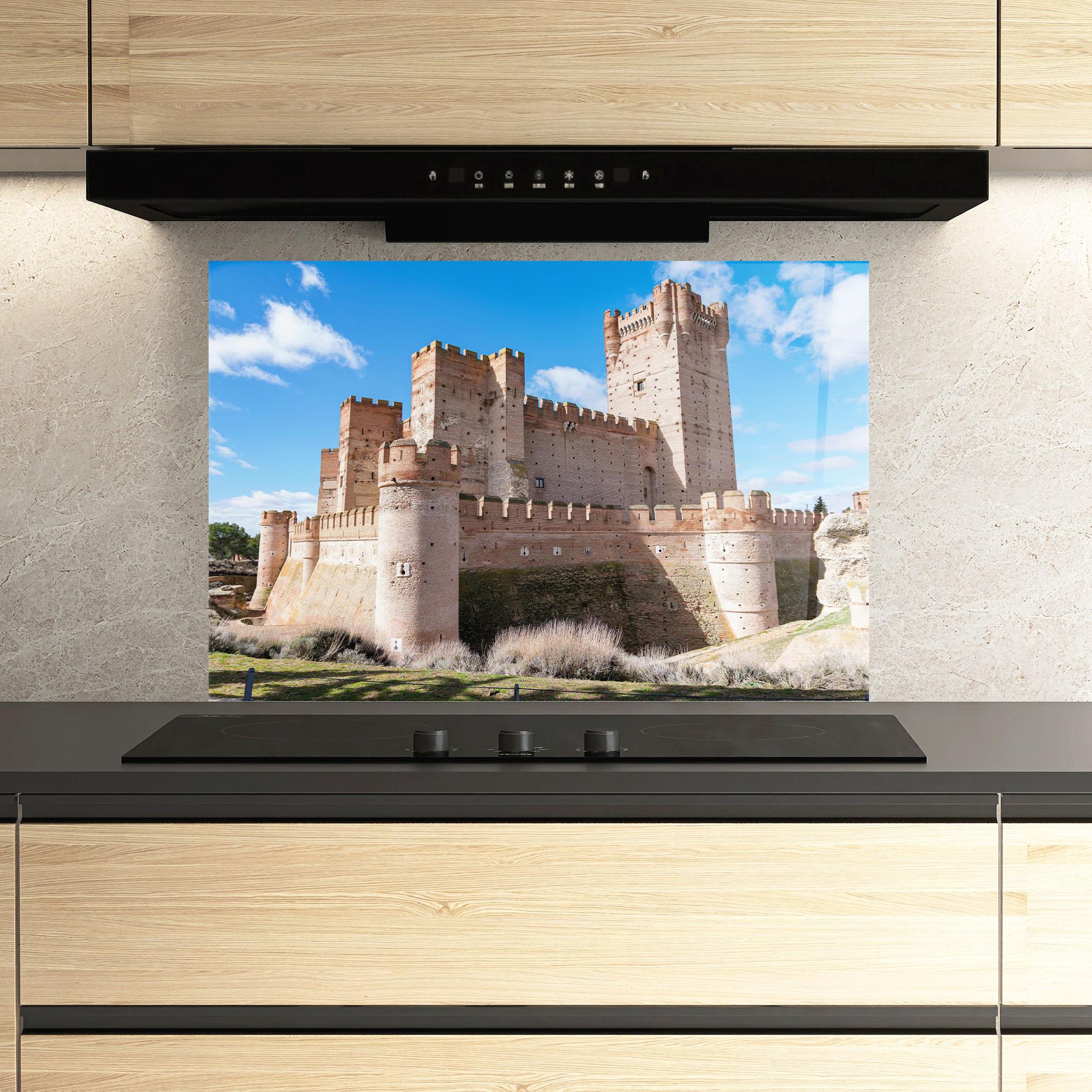 Panou Sticla Bucatarie Castle La Mota mockup 3