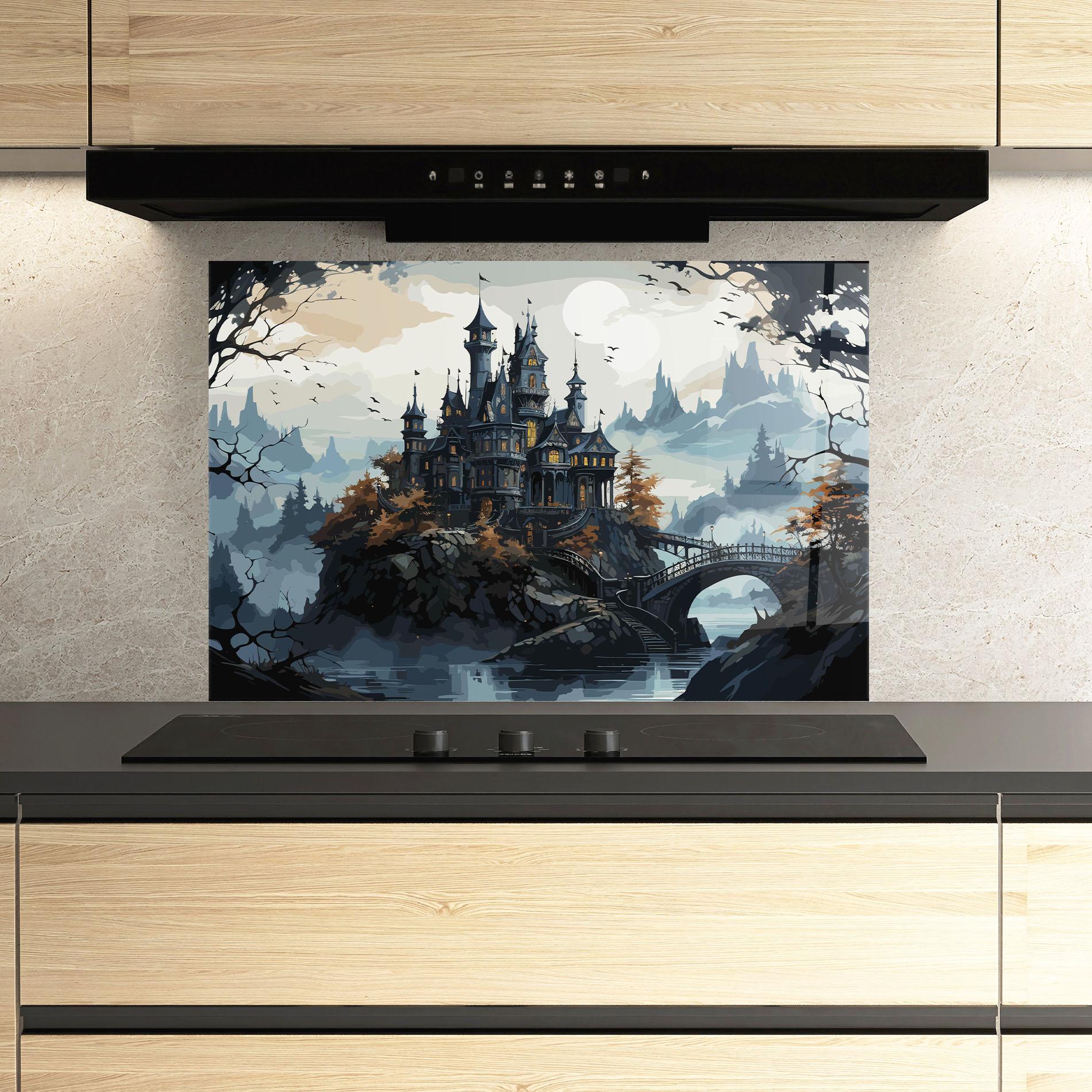 Panou Sticla Bucatarie Grey Big Castle mockup 3