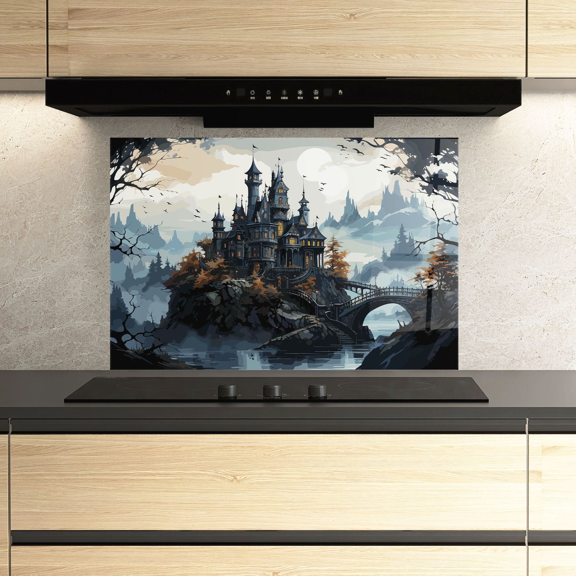 Grey Big Castle mockup 3