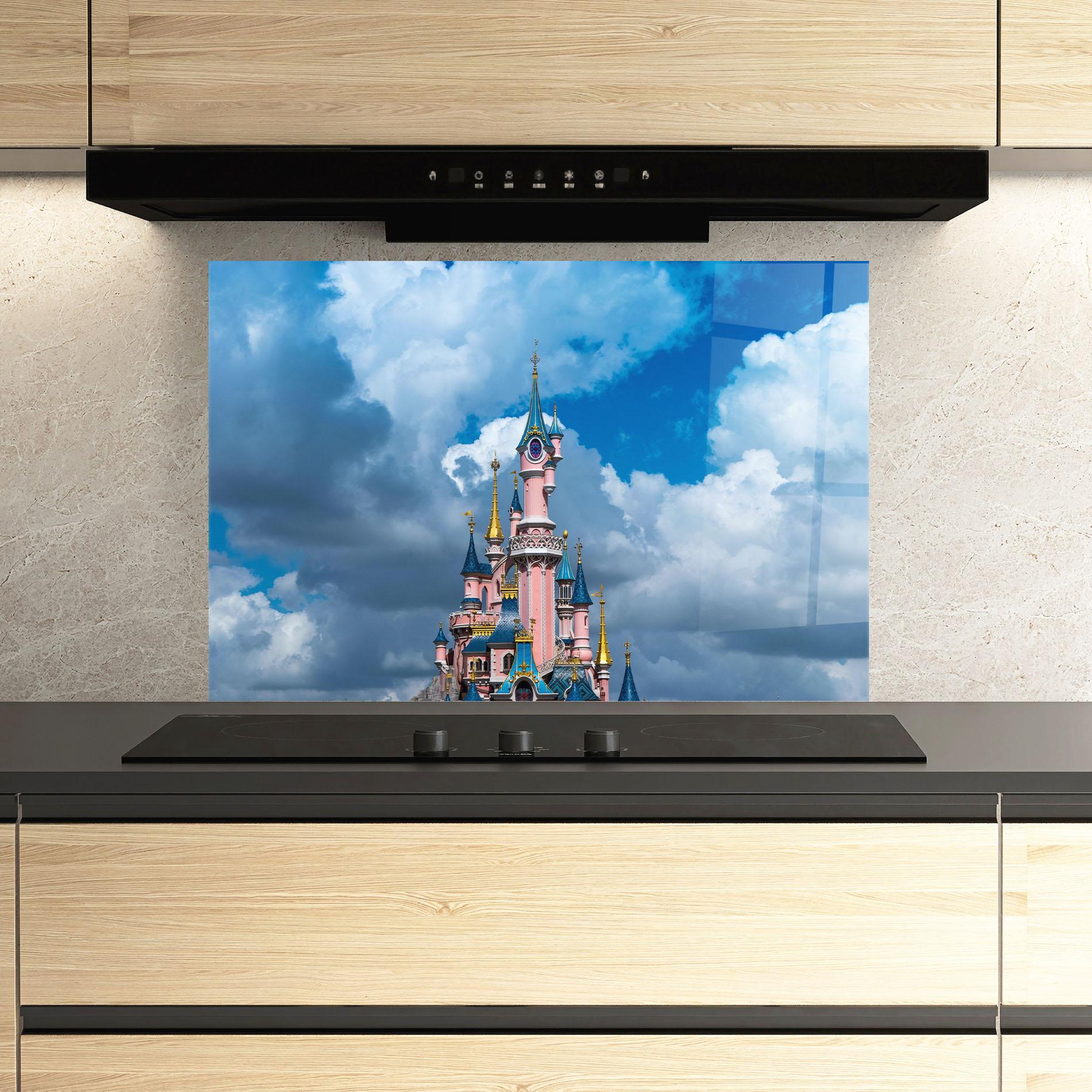 Panou Sticla Bucatarie Paris Castle mockup 3