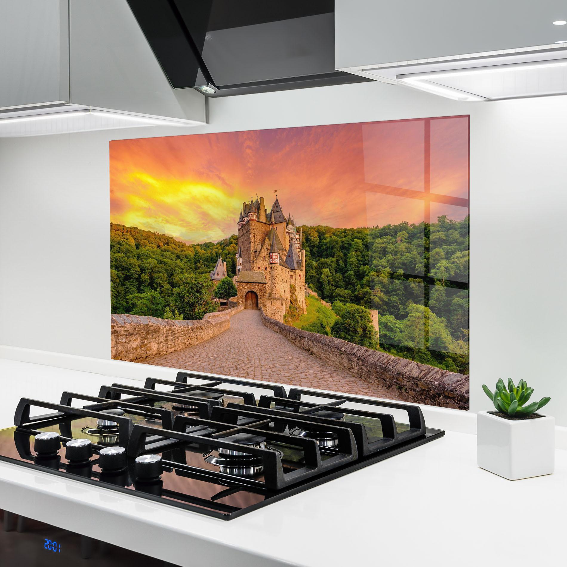 Panou Sticla Bucatarie Burg Eltz Castle mockup 6