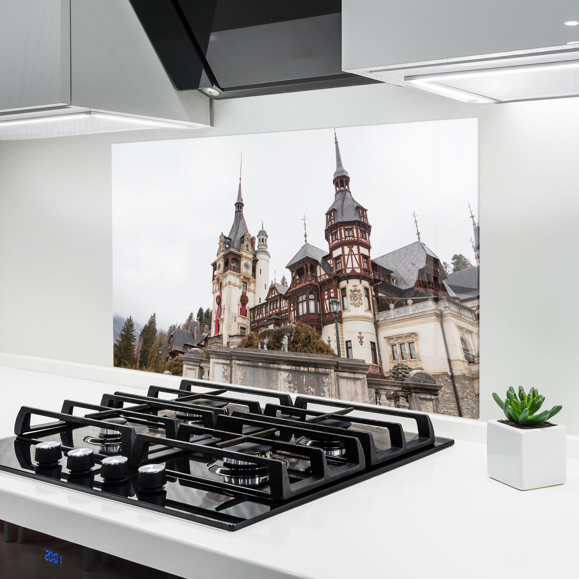 Panou Sticla Bucatarie Medieval Castle Sinaia mockup 6