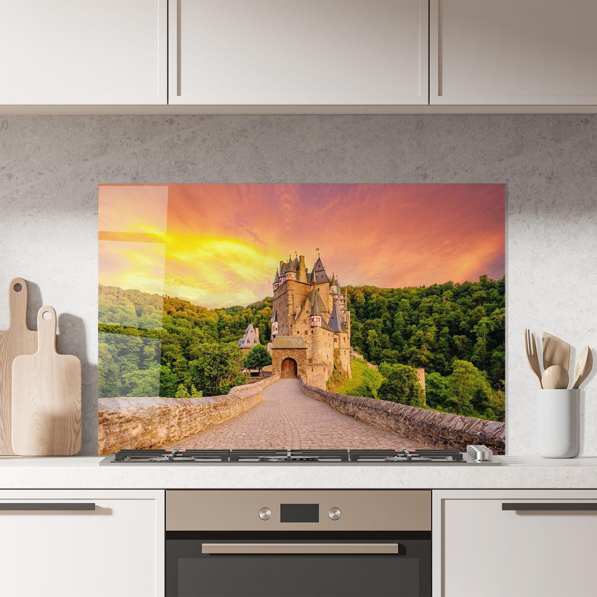 Panou Sticla Bucatarie Burg Eltz Castle mockup 7