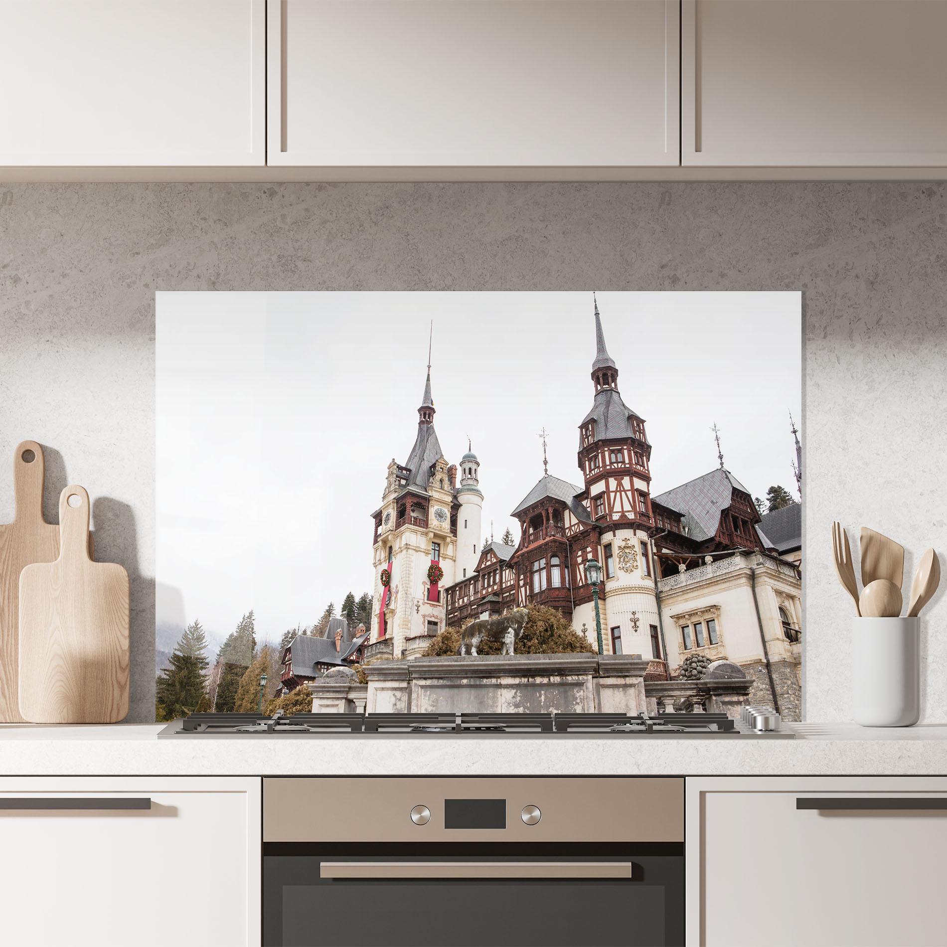 Panou Sticla Bucatarie Medieval Castle Sinaia mockup 7